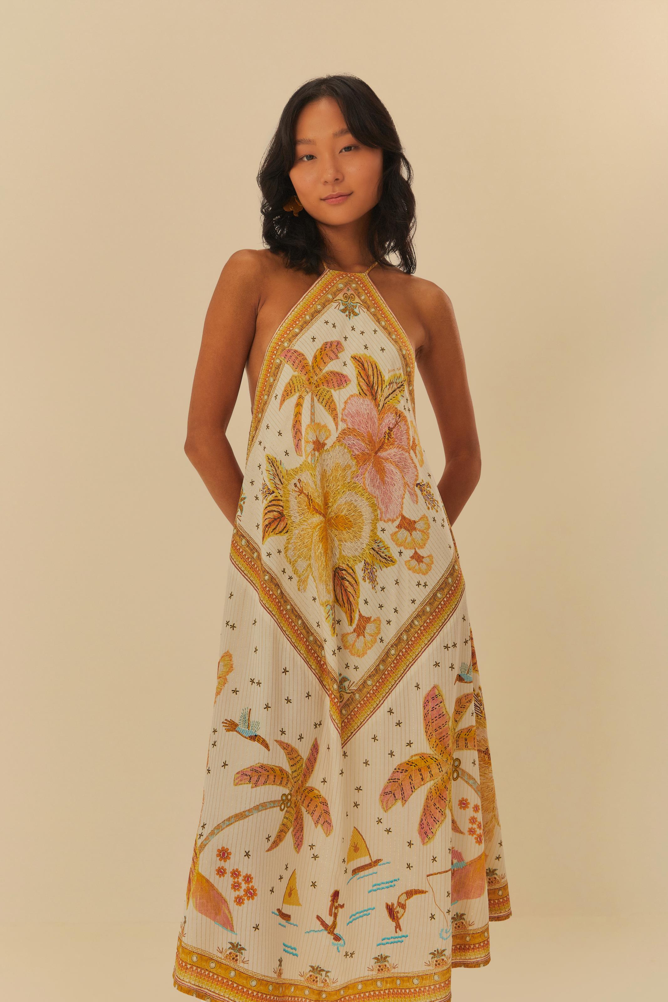 Vestido Farm Flor Do Cerrado FARM VESTIDO MIDI FLOR Buying DE