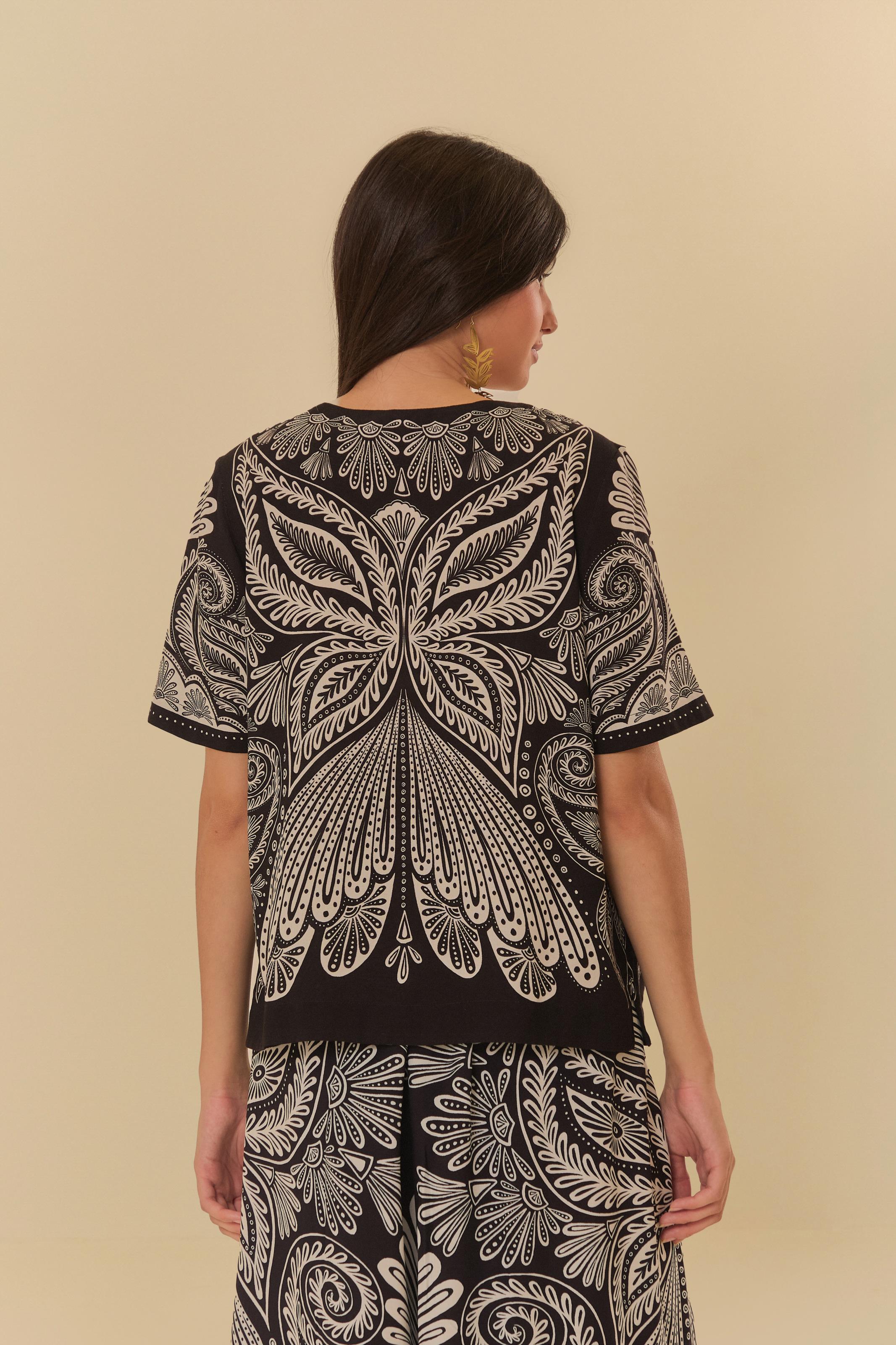 T-Shirt Estampada Papillon