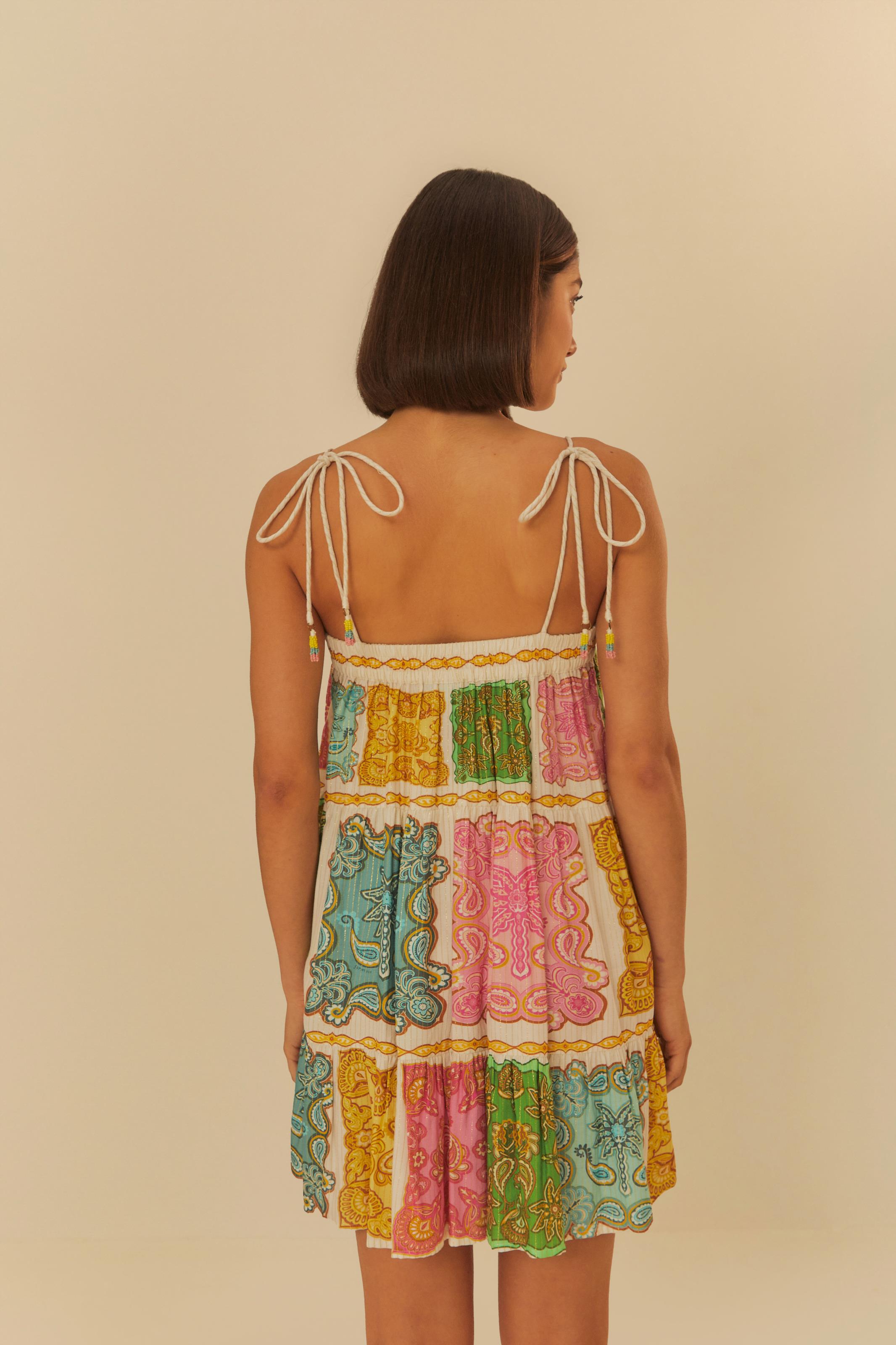Vestido Curto Estampado Doce Manhã