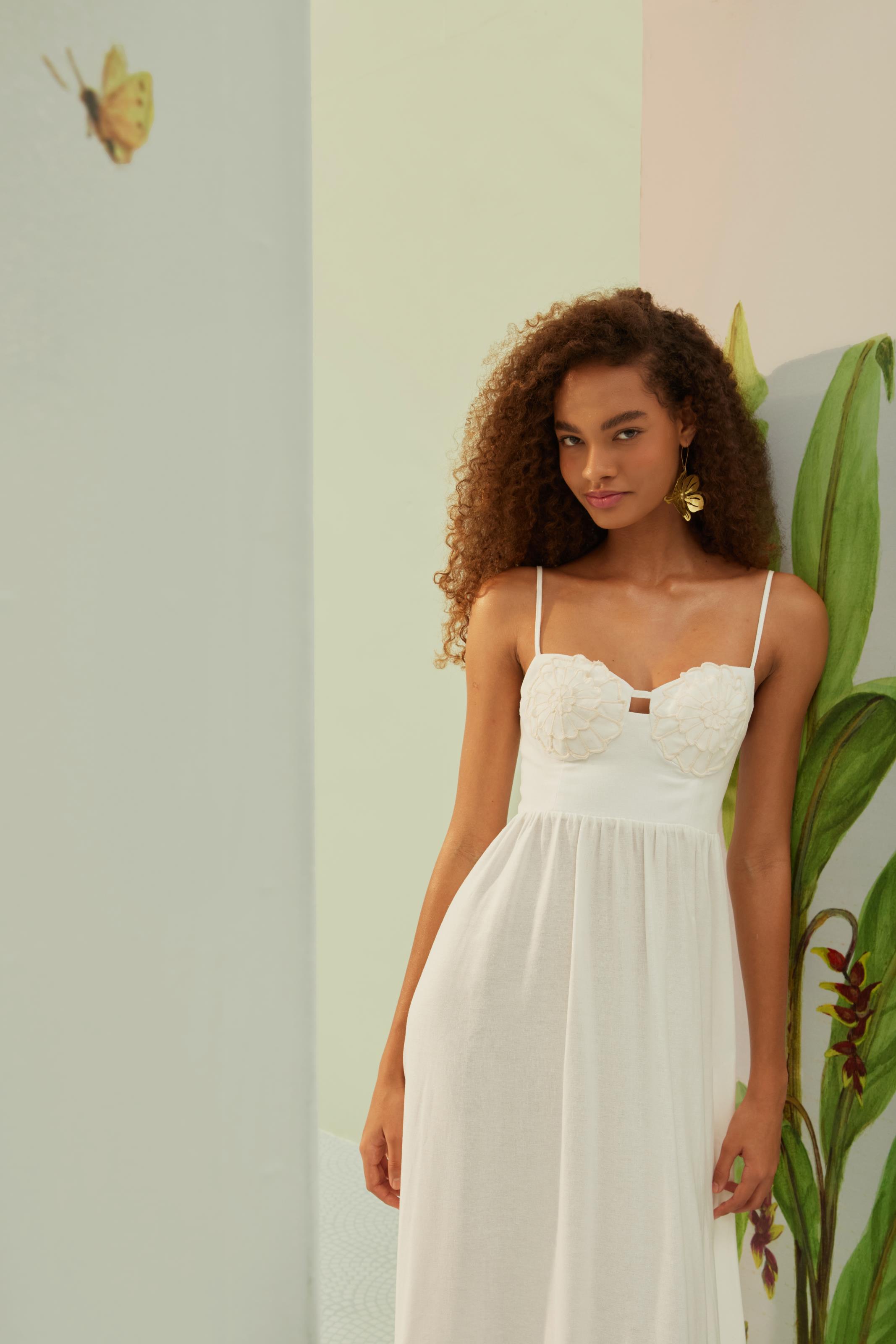 Vestido Longo Flor