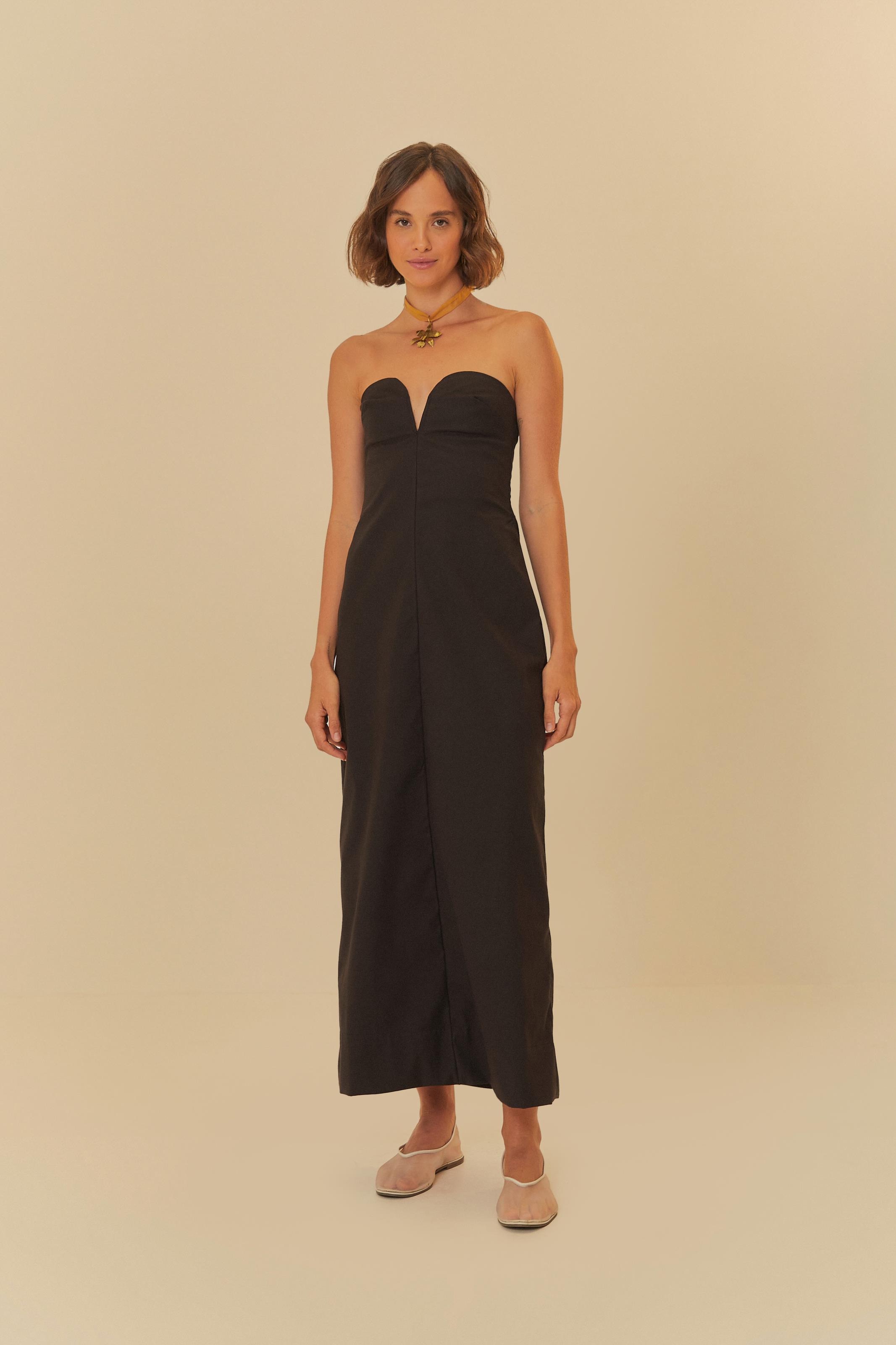 Vestido Reto Decote