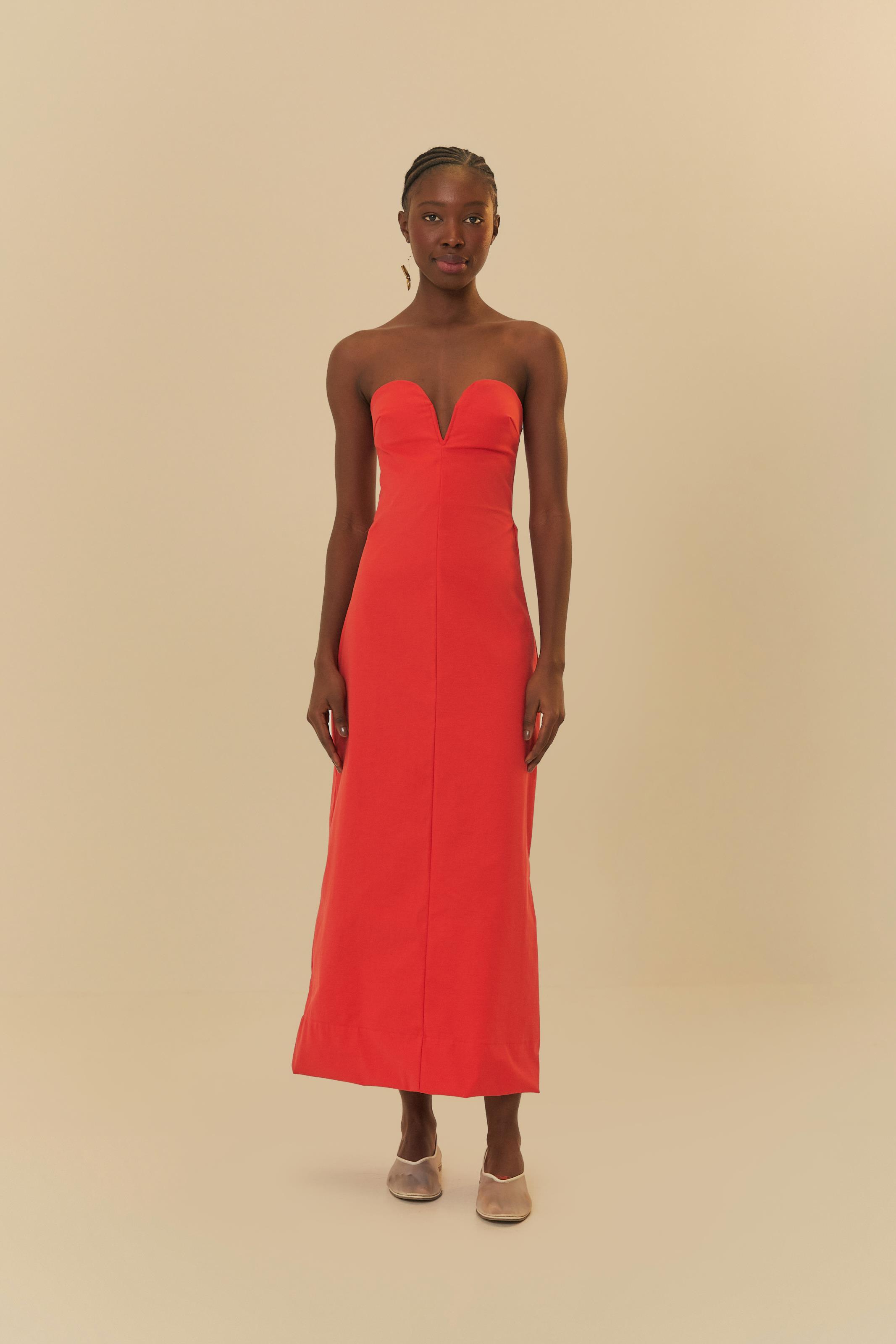Vestido Reto Decote