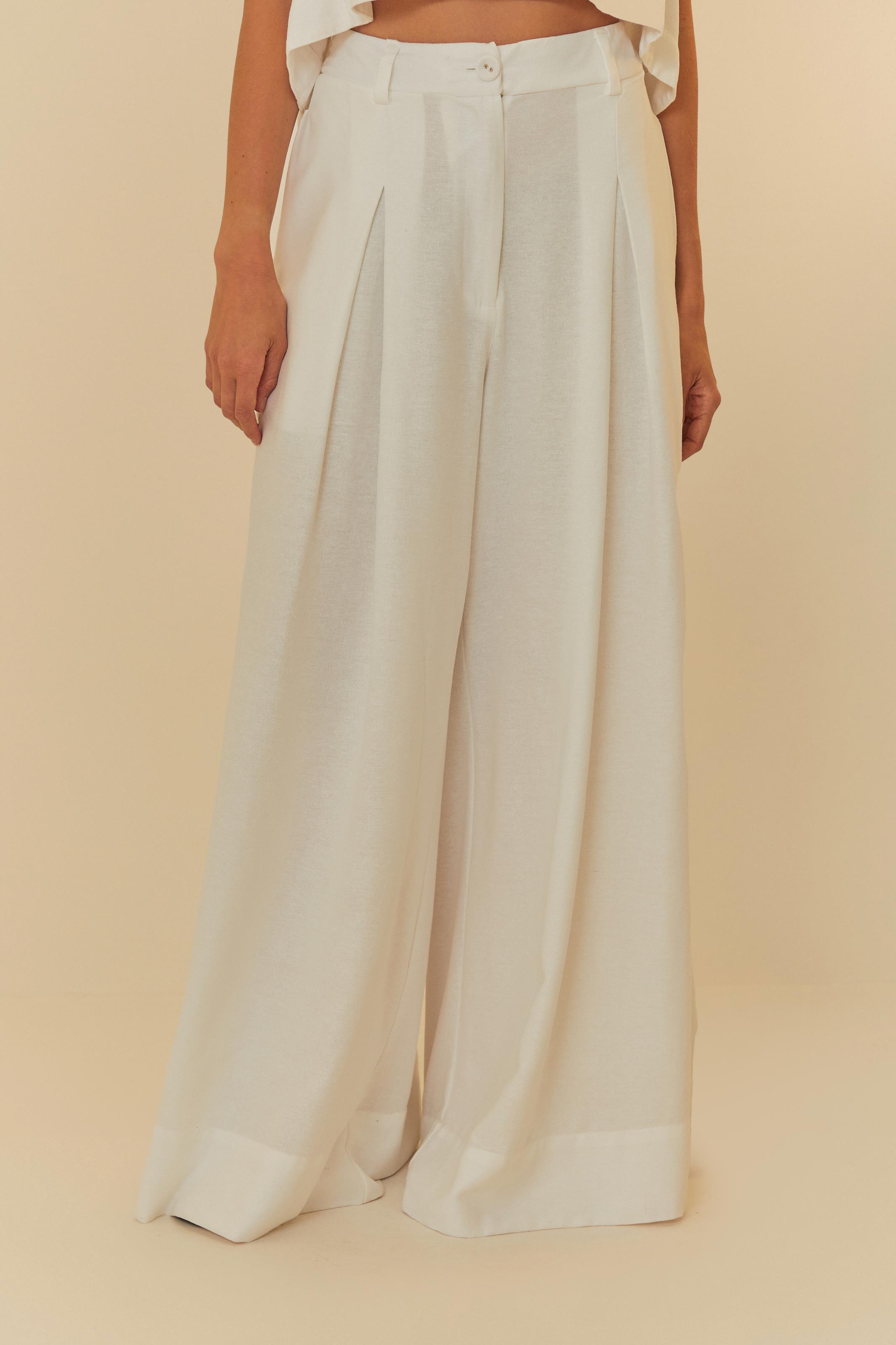 Calça Pantalona Pregas