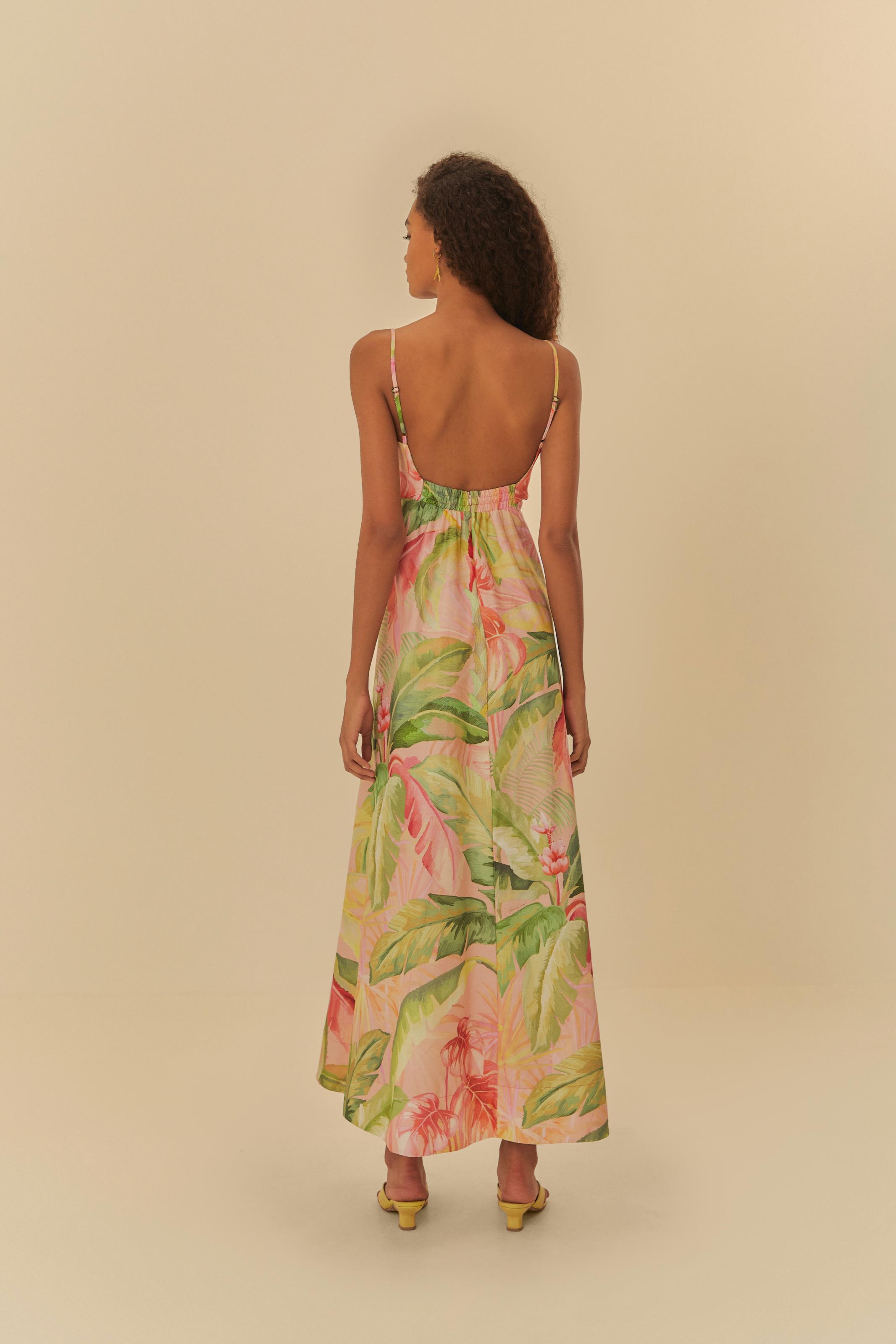 Vestido Longo Estampado Panamá