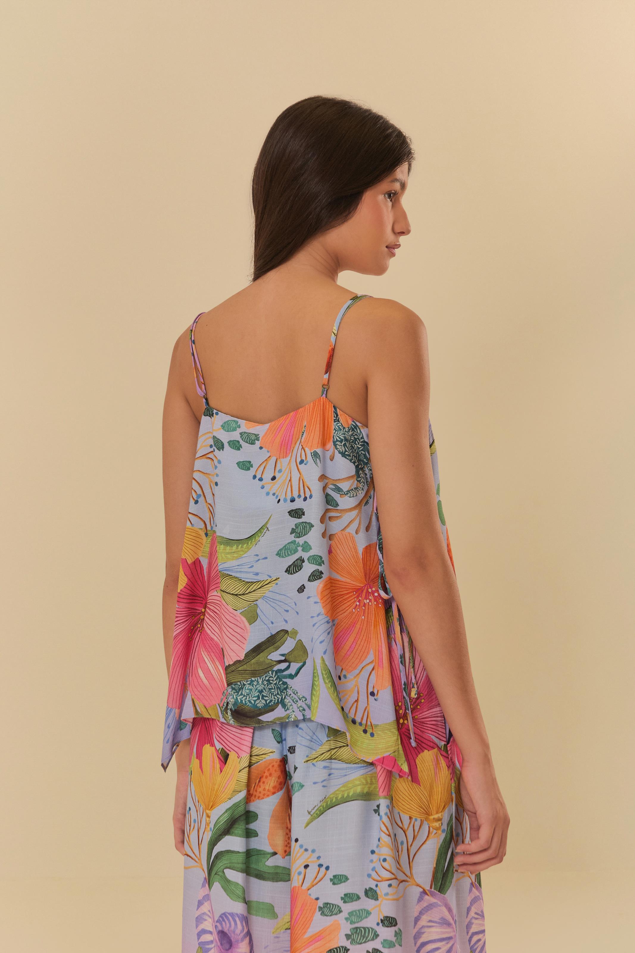 Blusa Com Alças Estampada Maralina