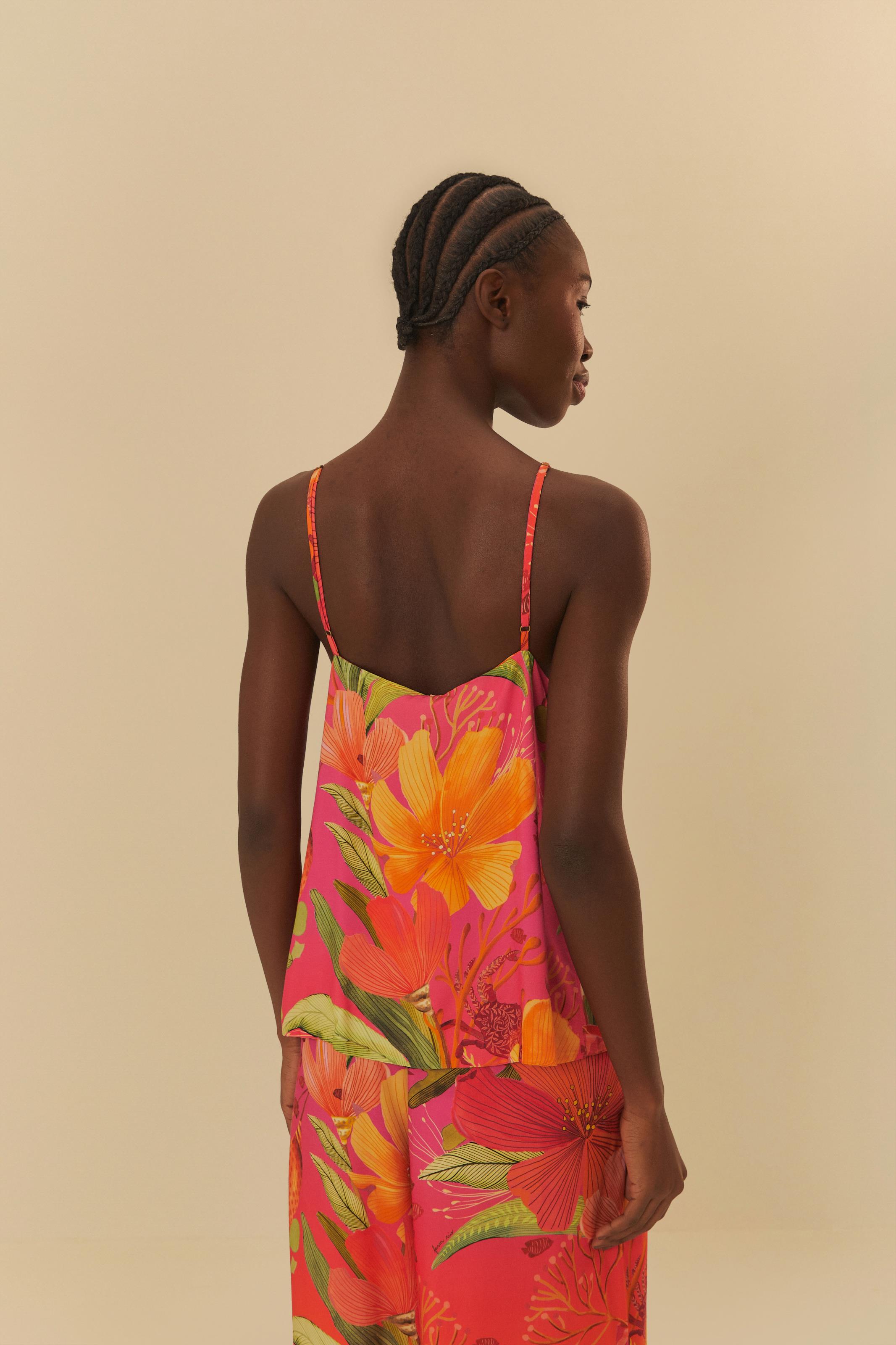 Regata Double Estampada Babado Maralina