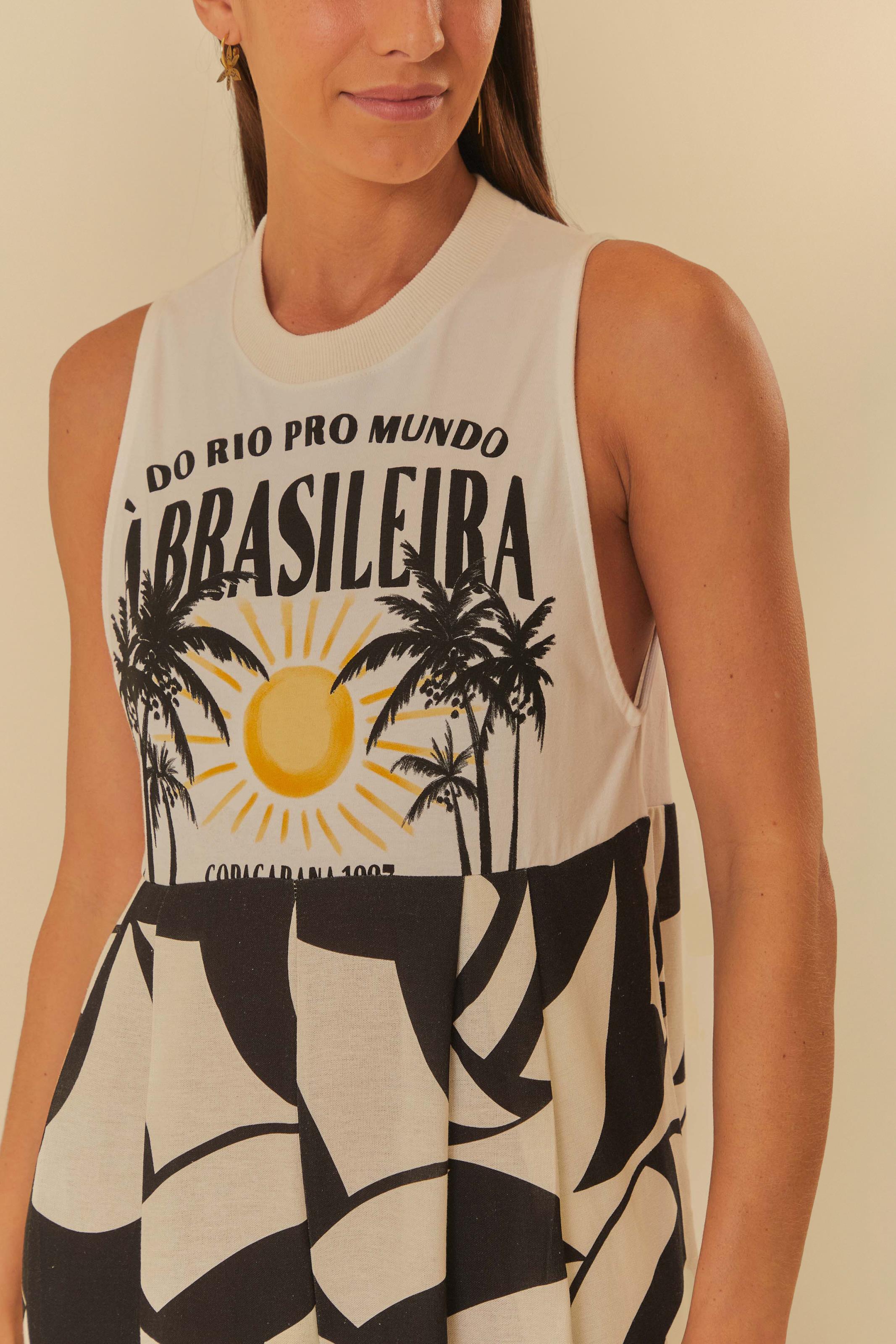 Macacão Cropped Estampado Do Rio Pro Mundo