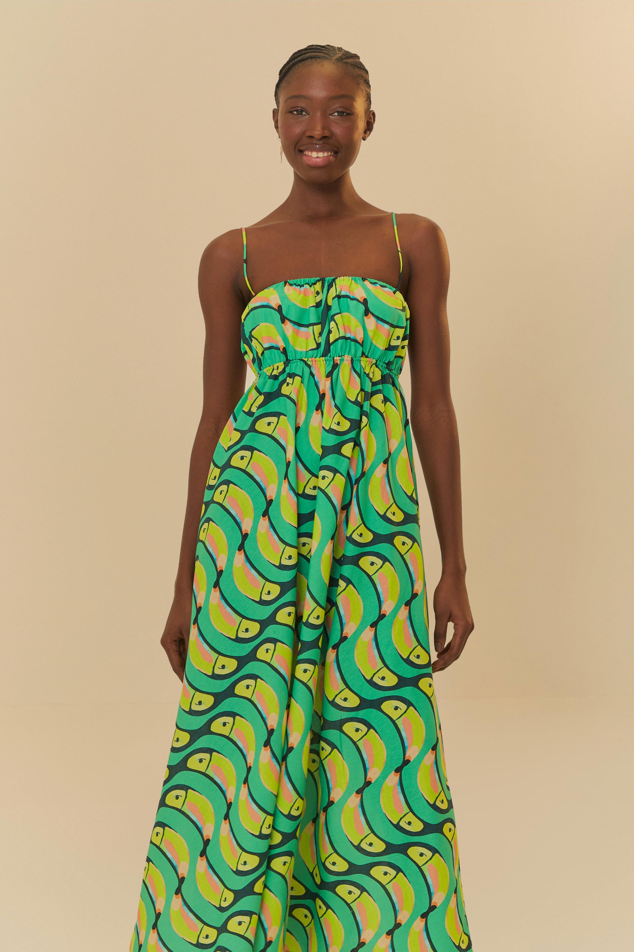 Vestido Cropped Estampado Tucabacana - Main Image