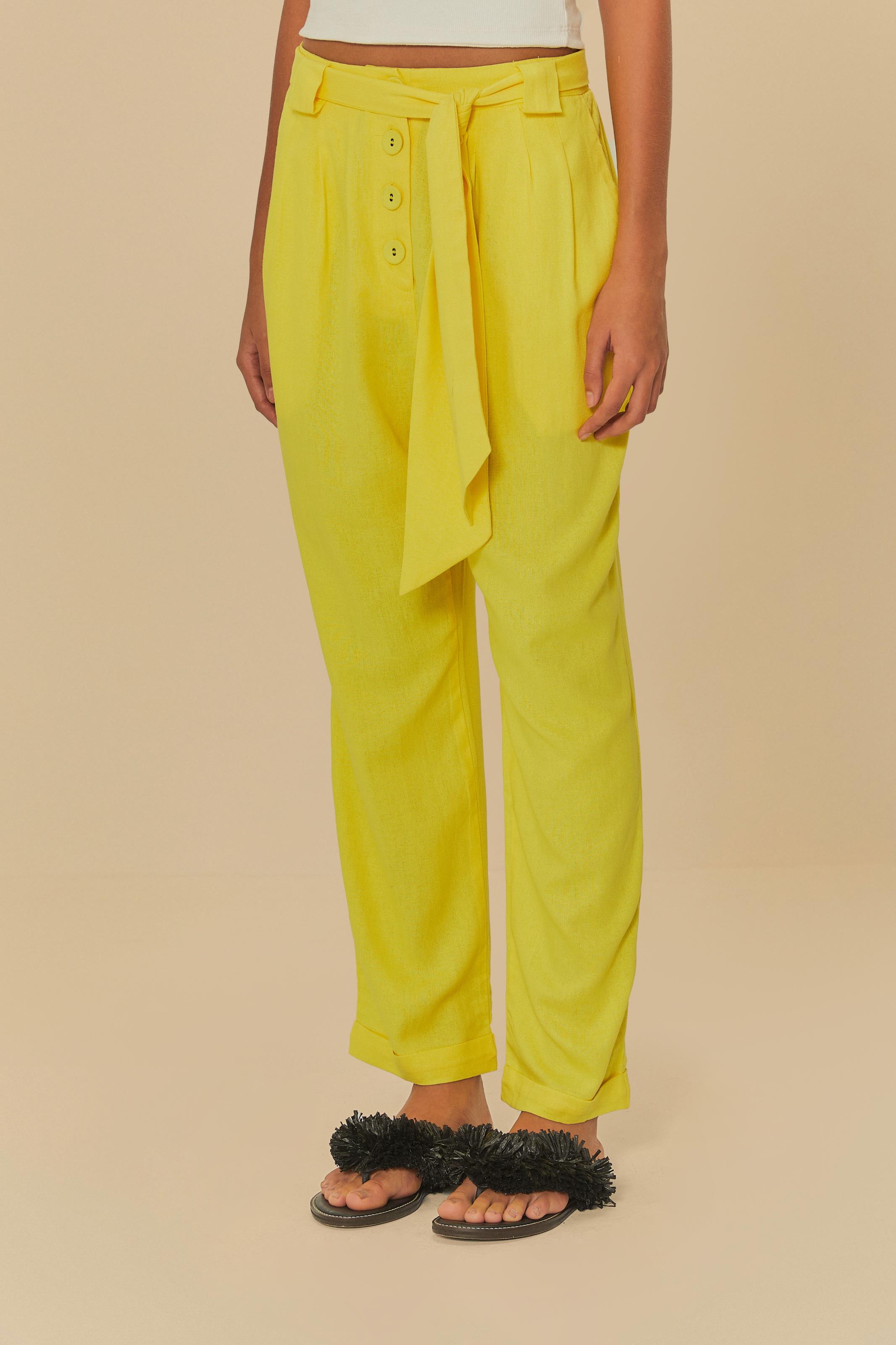 Calça Faixa Botões