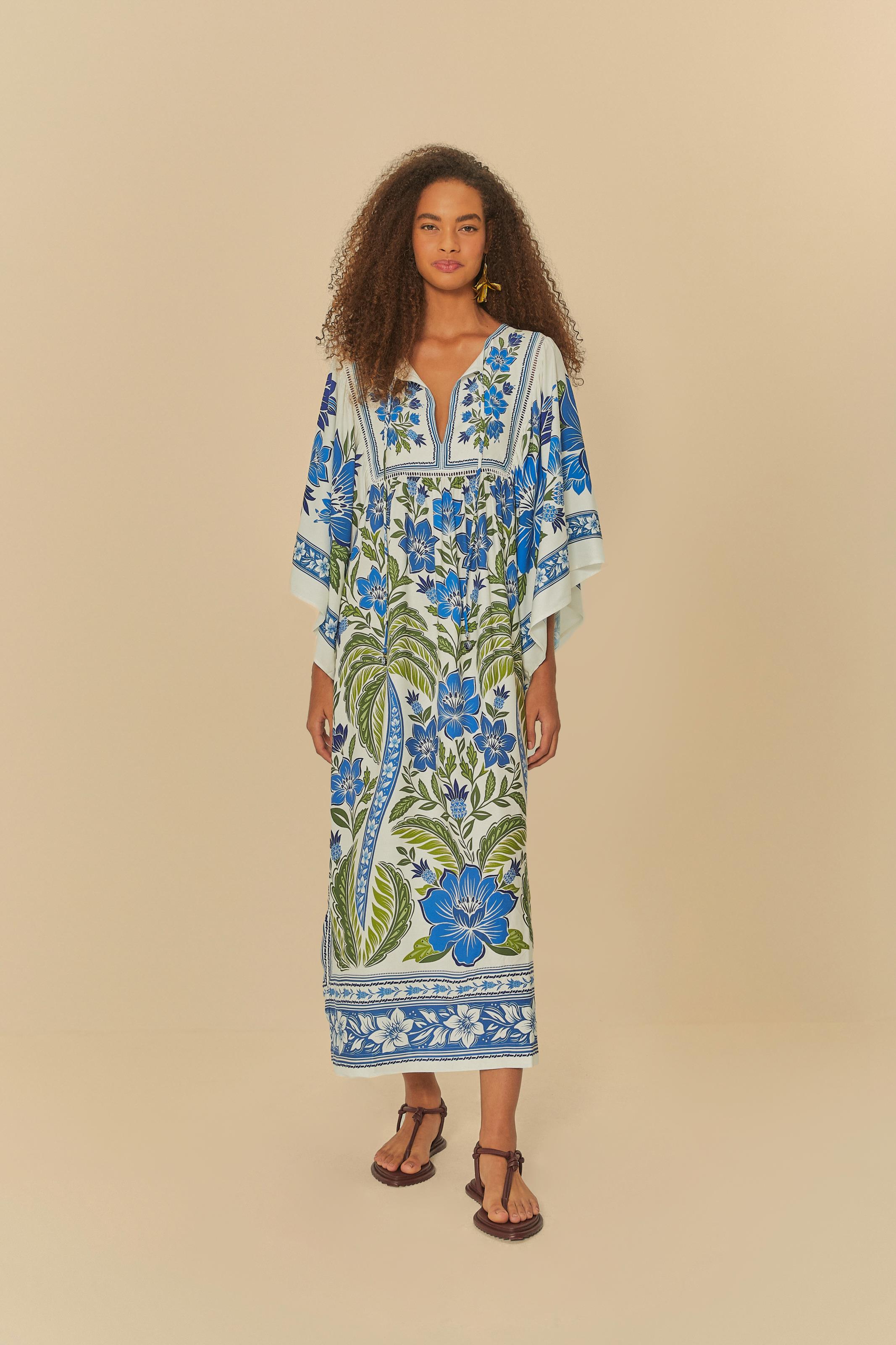 Vestido Cropped Bata Estampado Tropicance Vestido Cropped Bata Estampado Tropicance