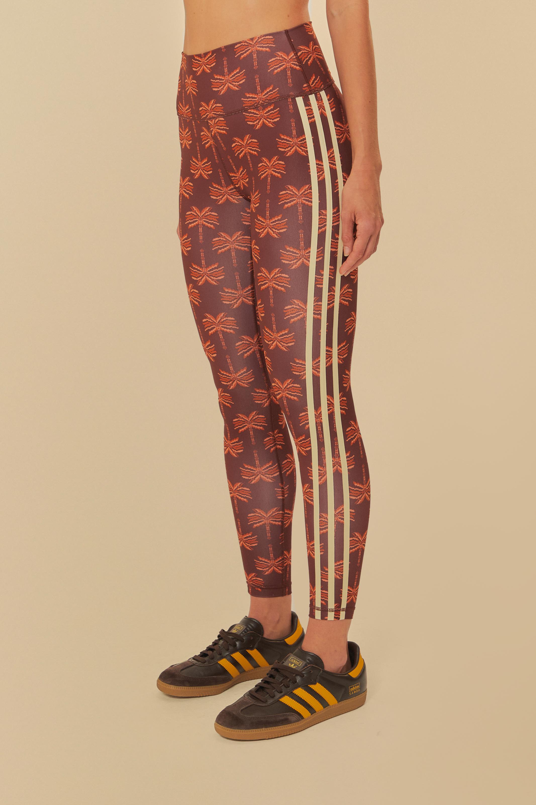 Legging Adidas Palms Party Marrom