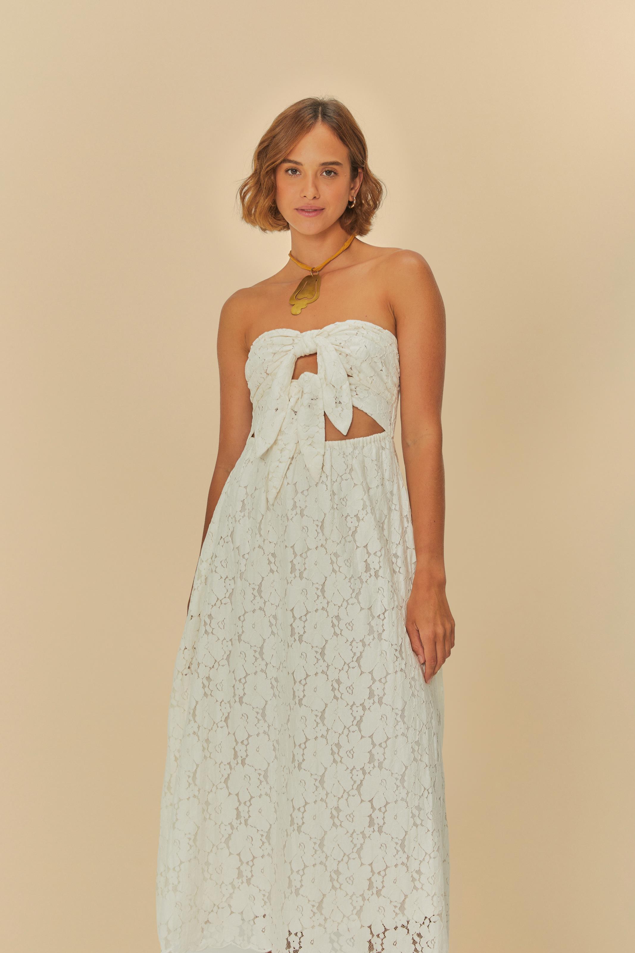 Vestido Artesanal Renda Flor