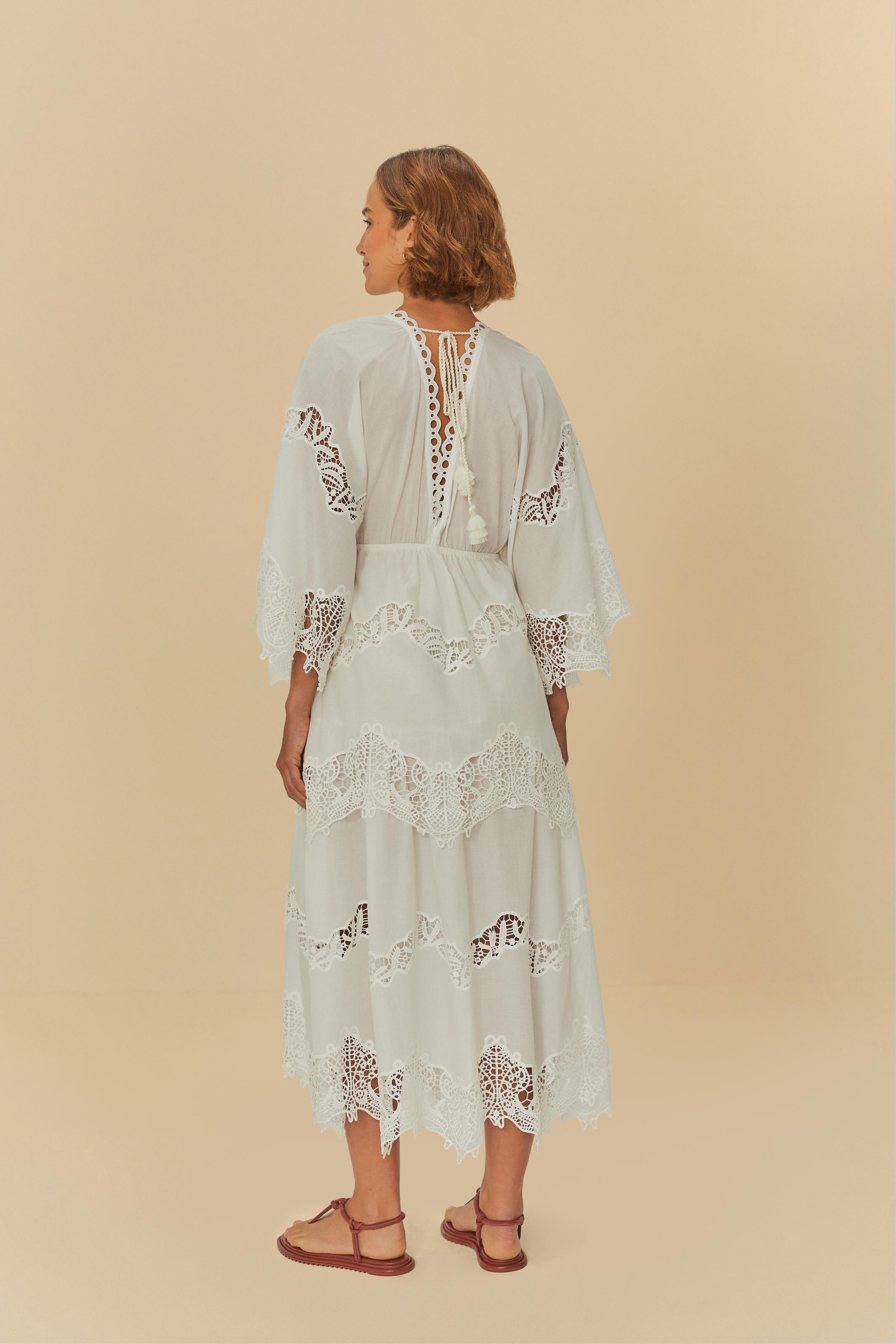 Vestido Cropped Barrado Artesanal