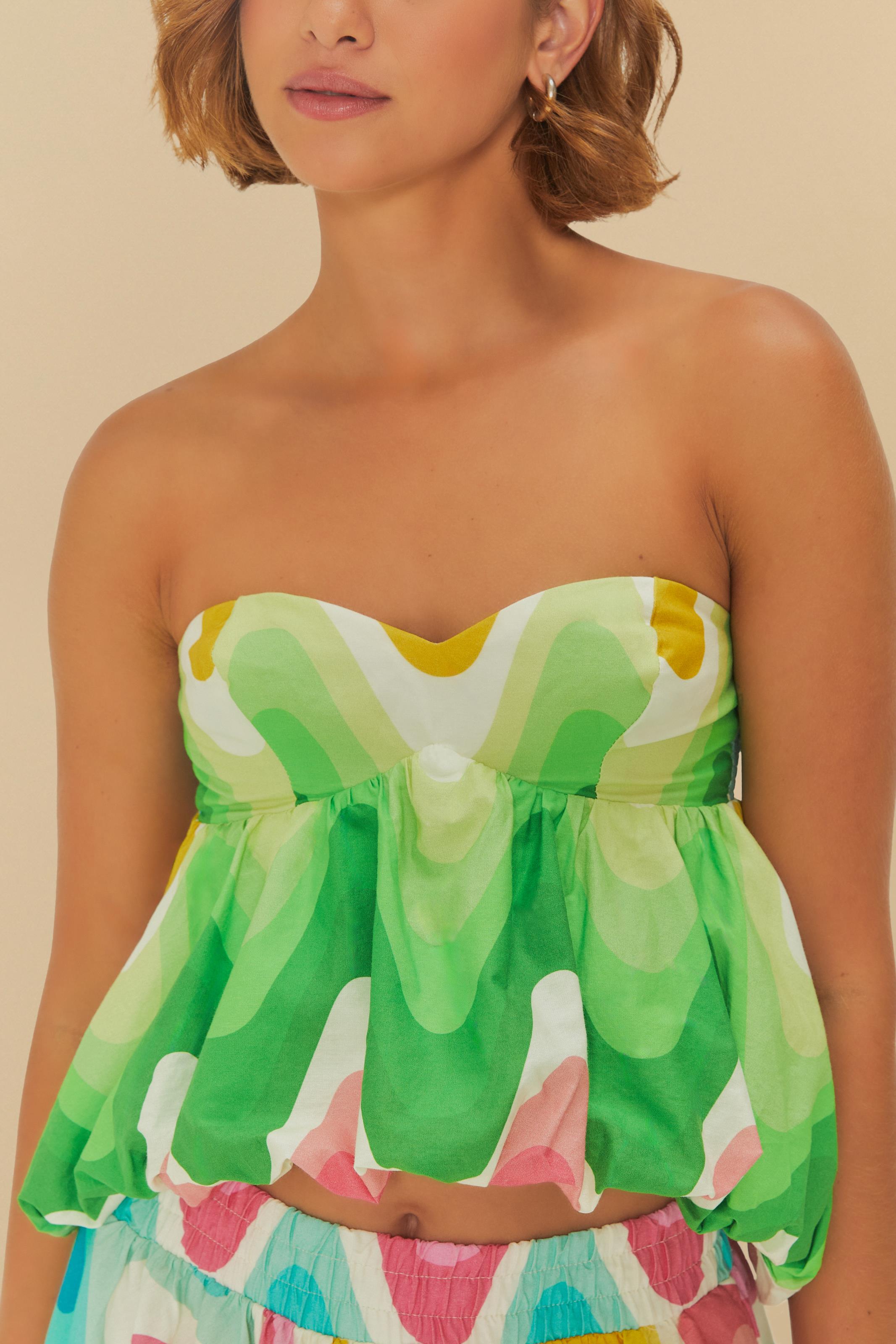 Blusa Estampada Onda Degradê