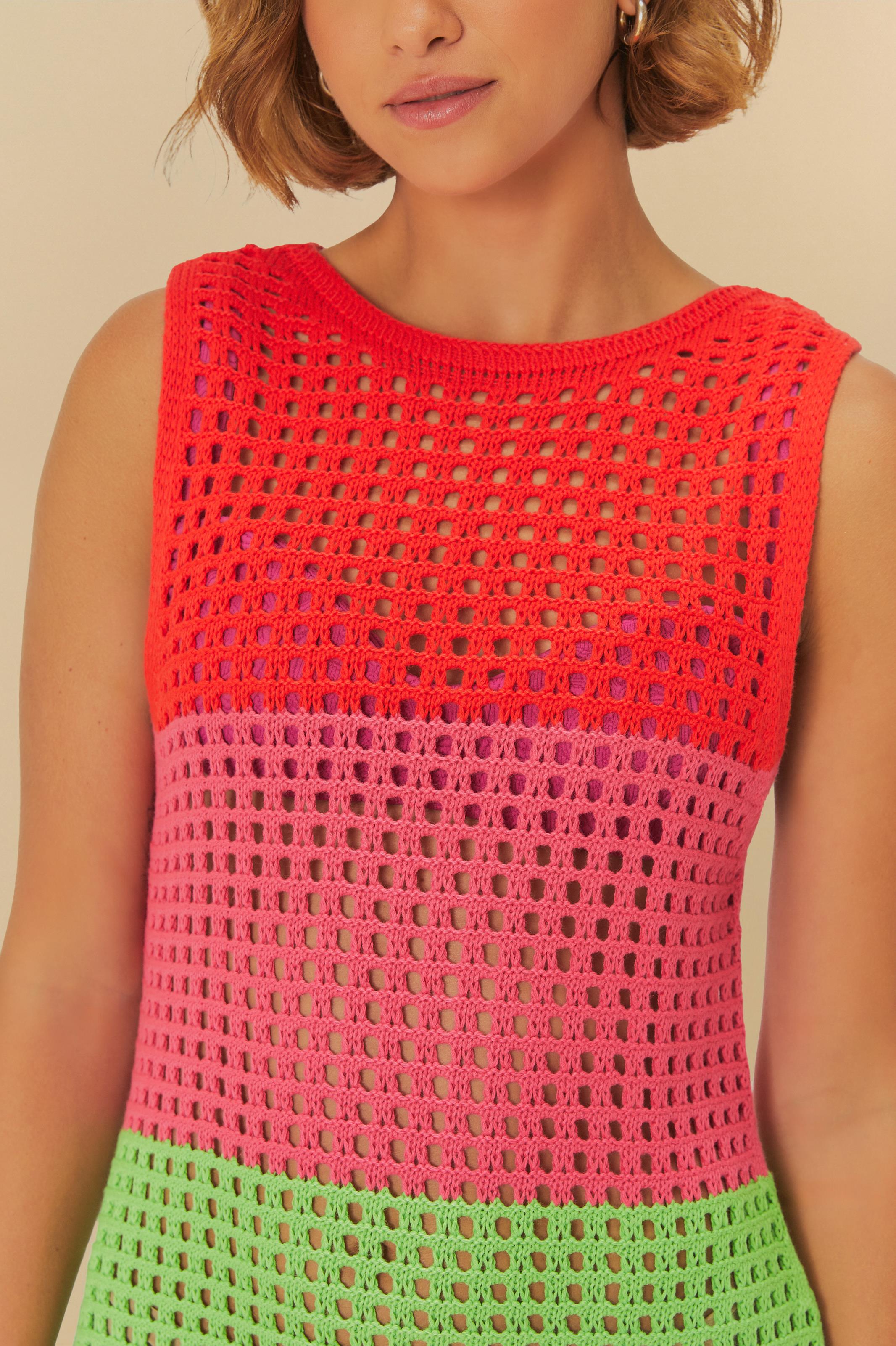 Vestido Tricot Listra Degradê