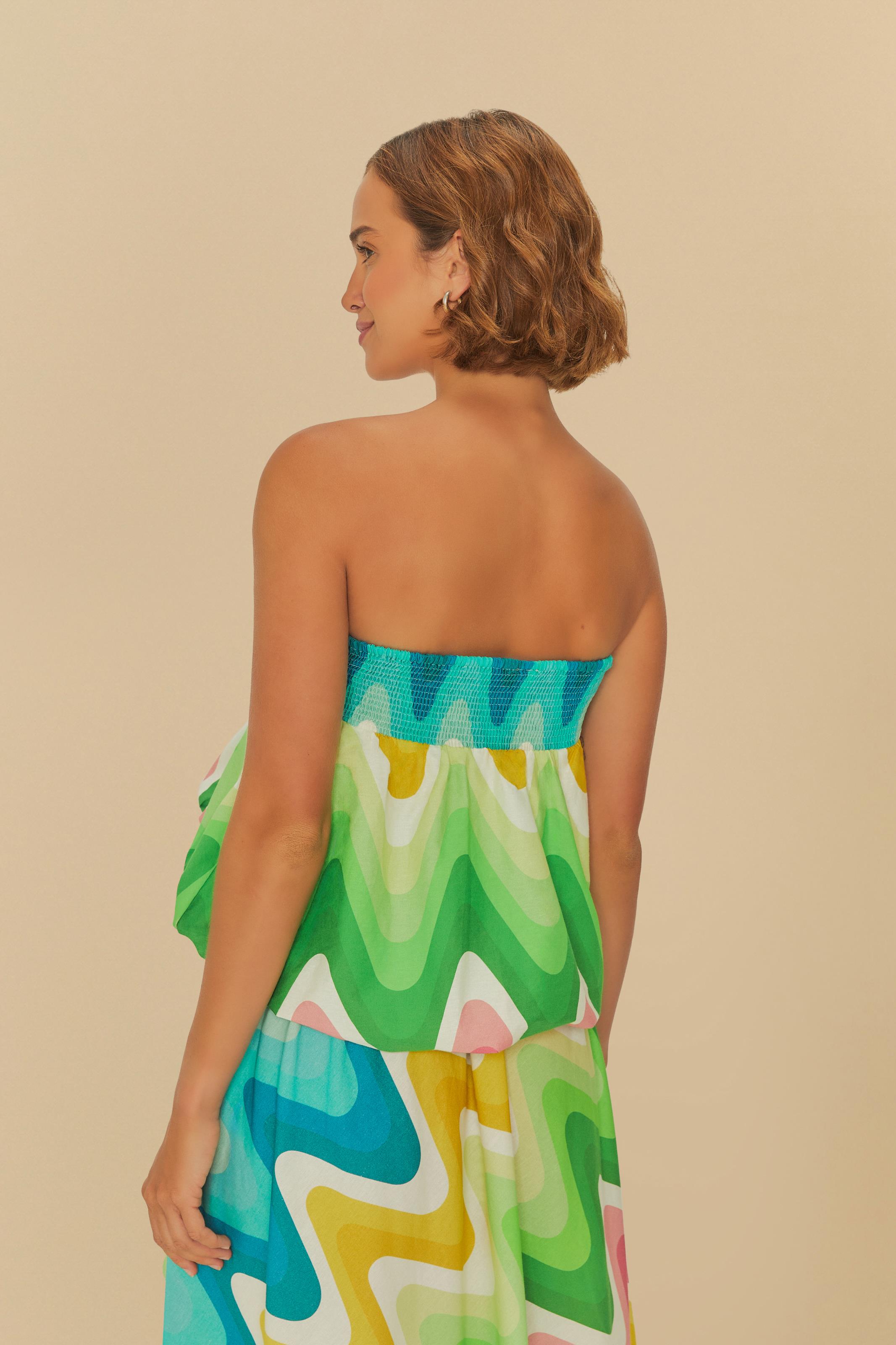 Blusa Estampada Onda Degradê