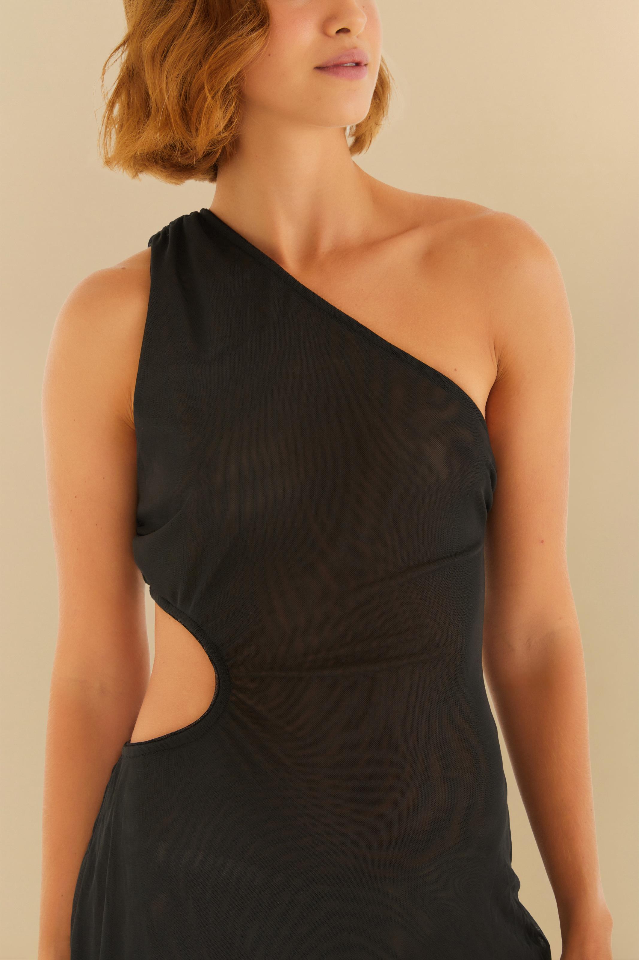 Vestido Tule Preto