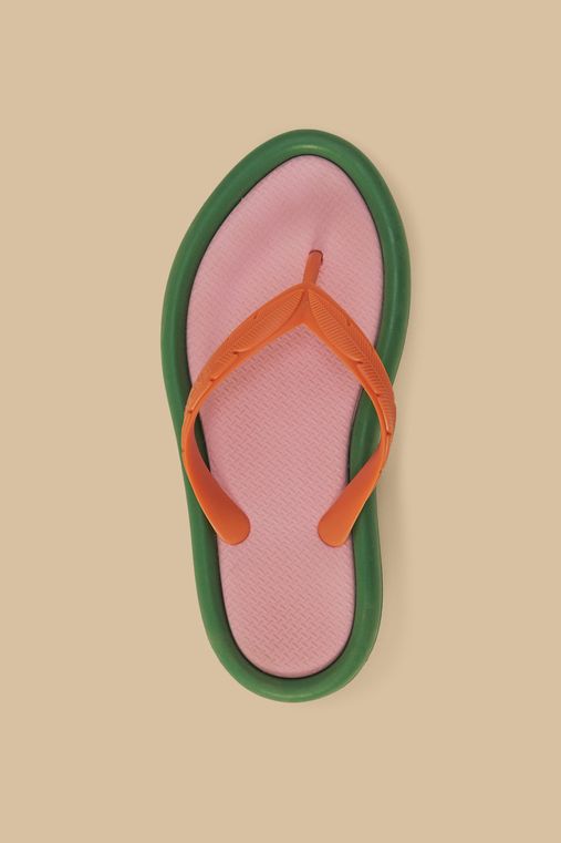 FARM*新シューズライン*Ape*Chinelo Canoa Print Verde Chinelo Canoa Colorê