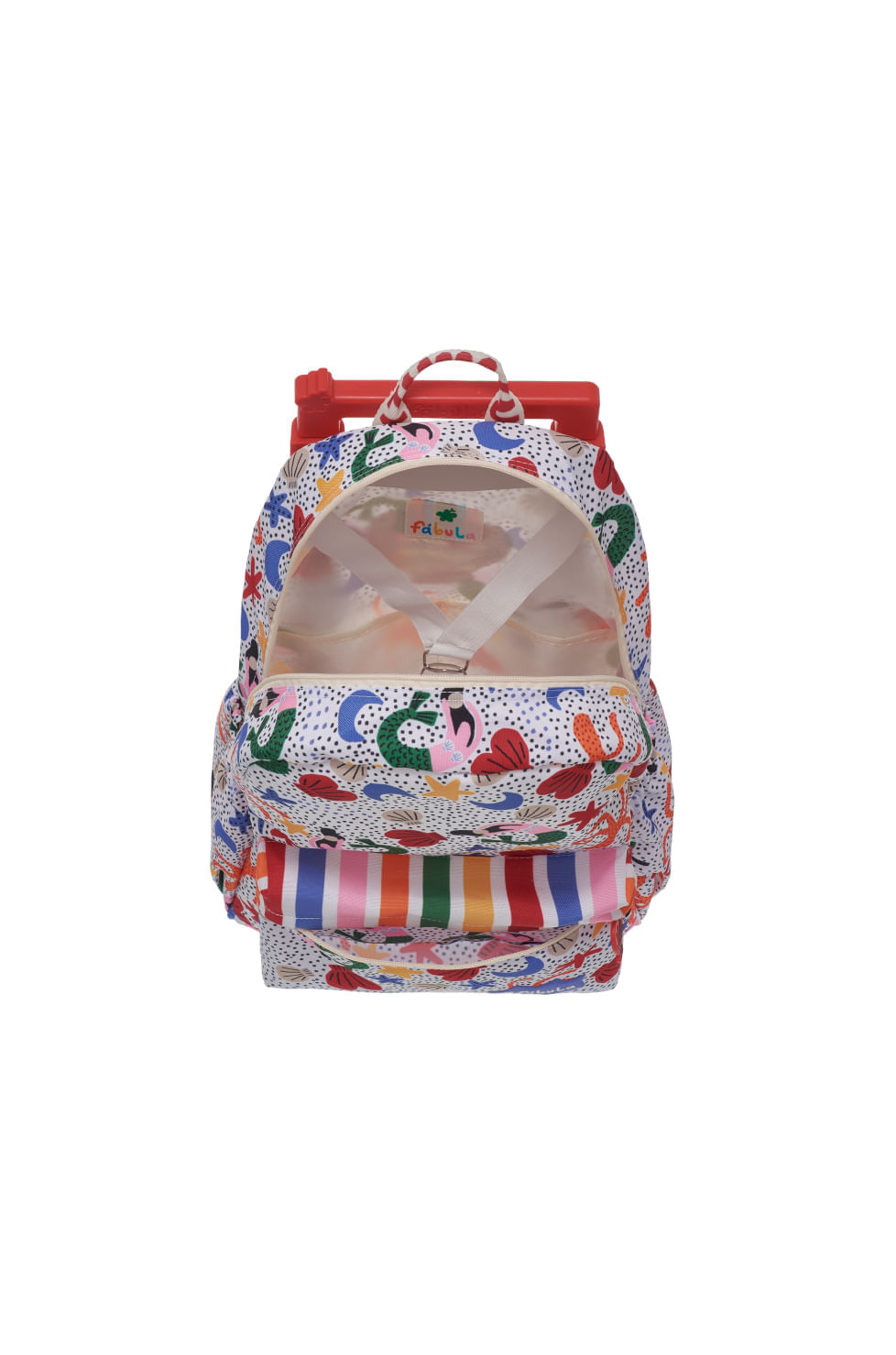 Mochila Carrinho Sereia Do Mar