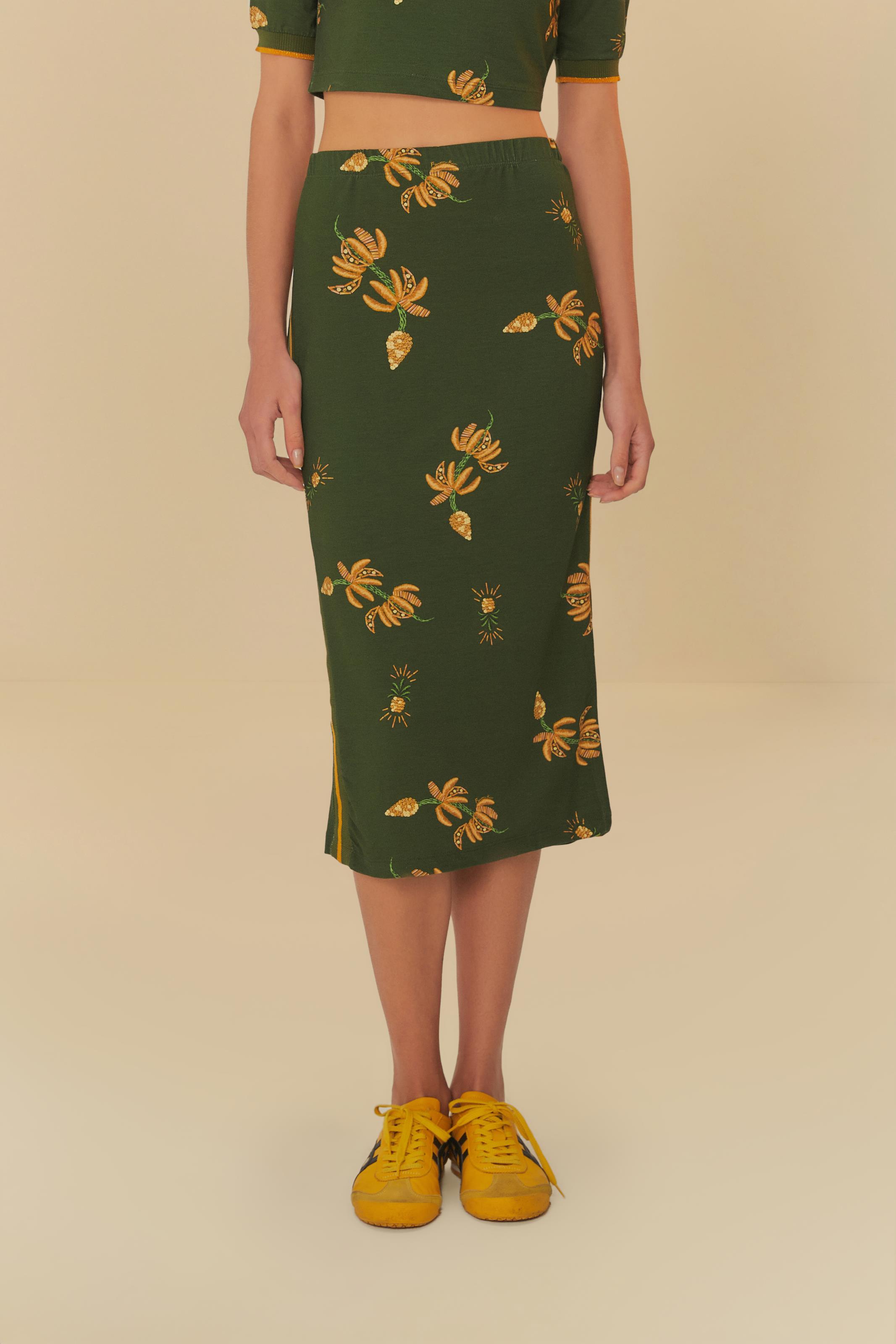 Saia Estampada Banana