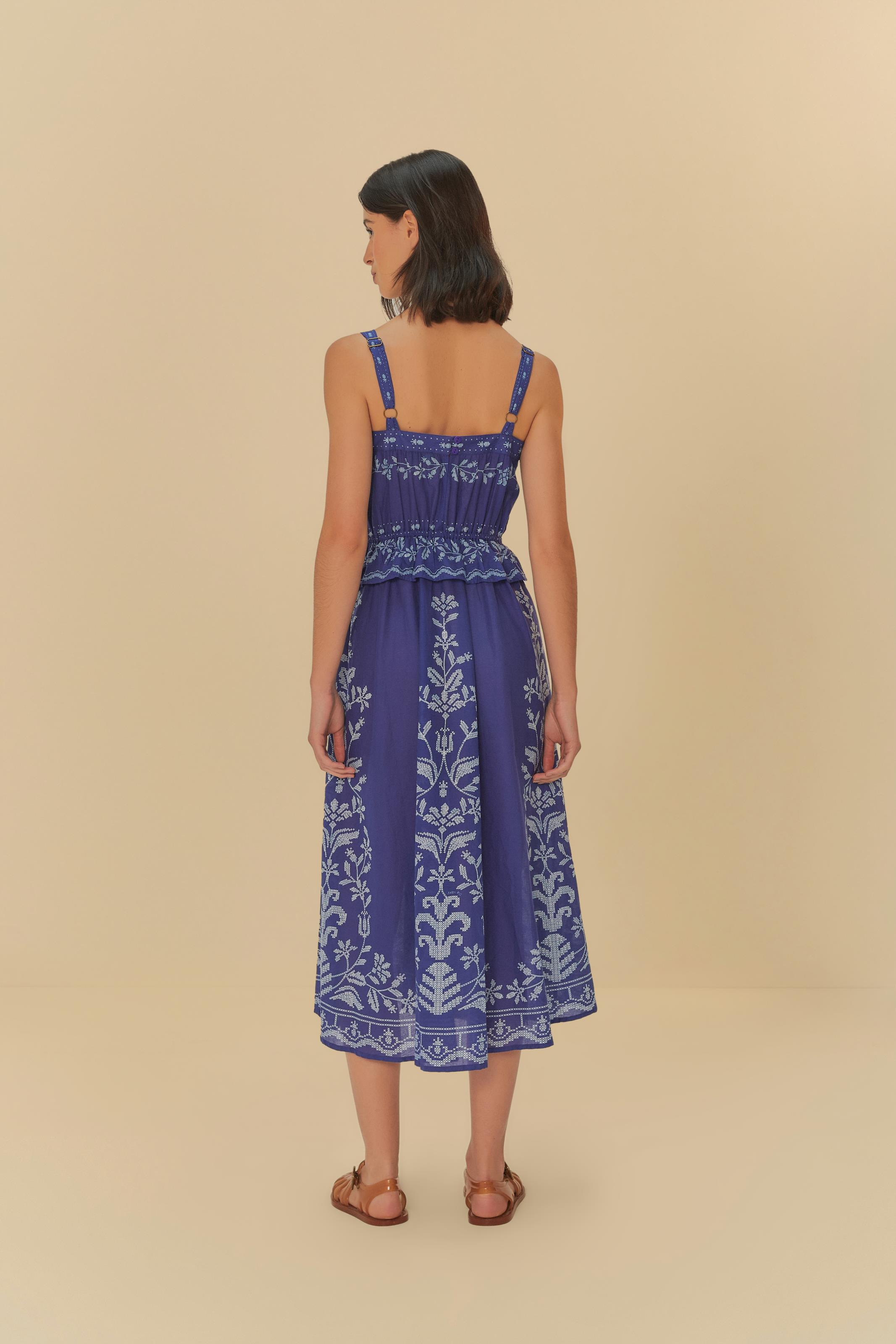 Vestido Cropped Estampado Relicário Tropical