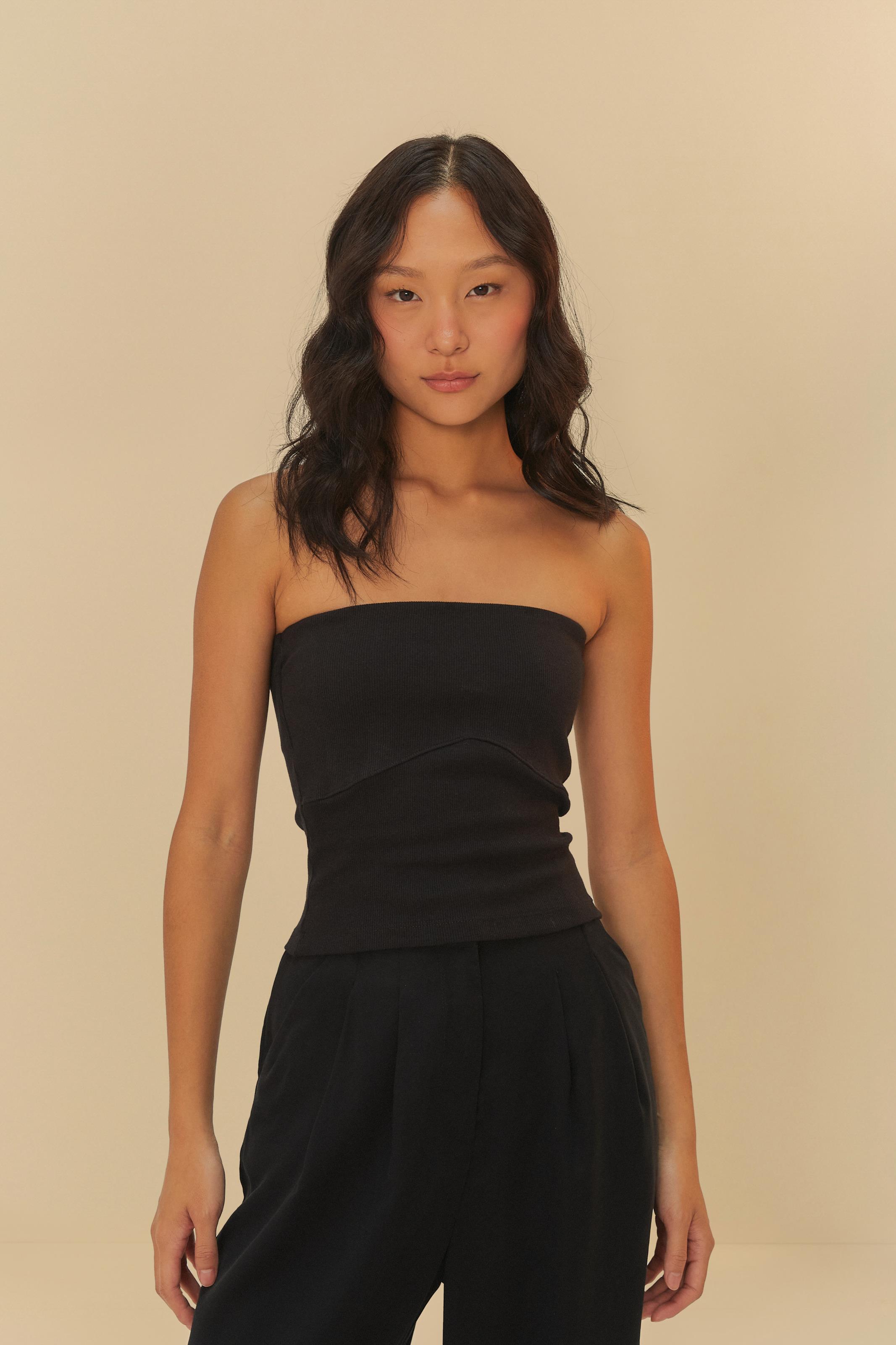 Top Recorte Sem Alça