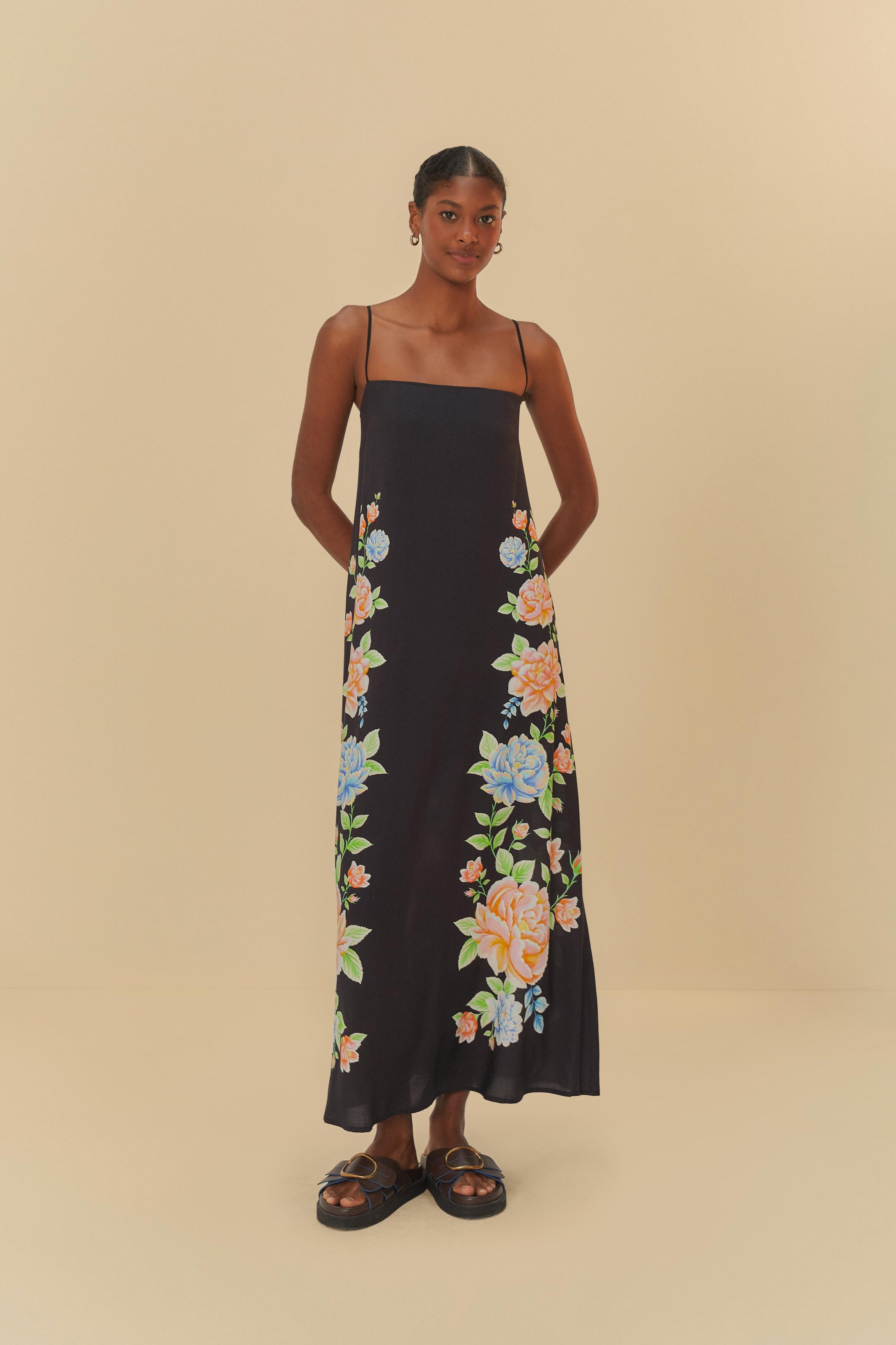 Vestido Cropped Estampado Floral Sofia Localizado