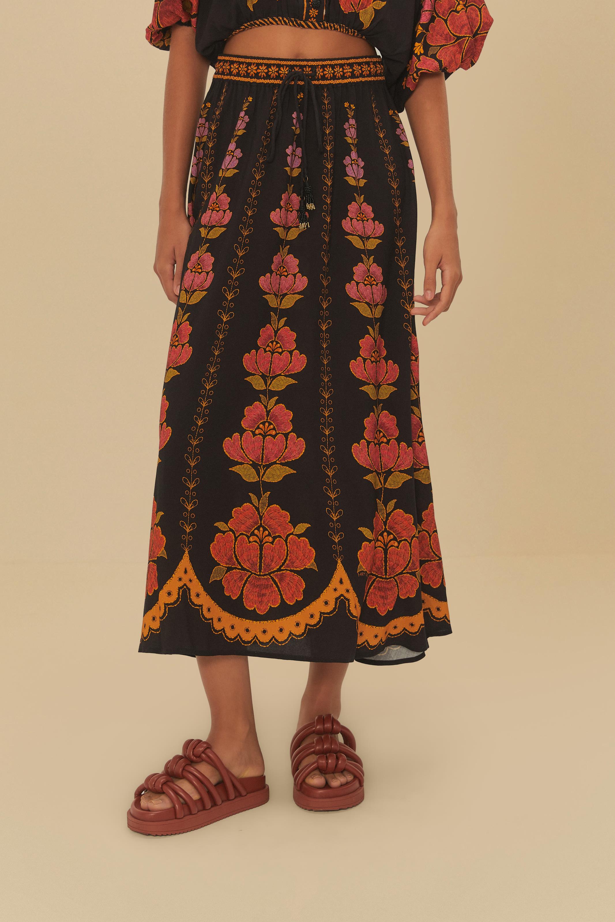 Saia Godê Estampada Madalena