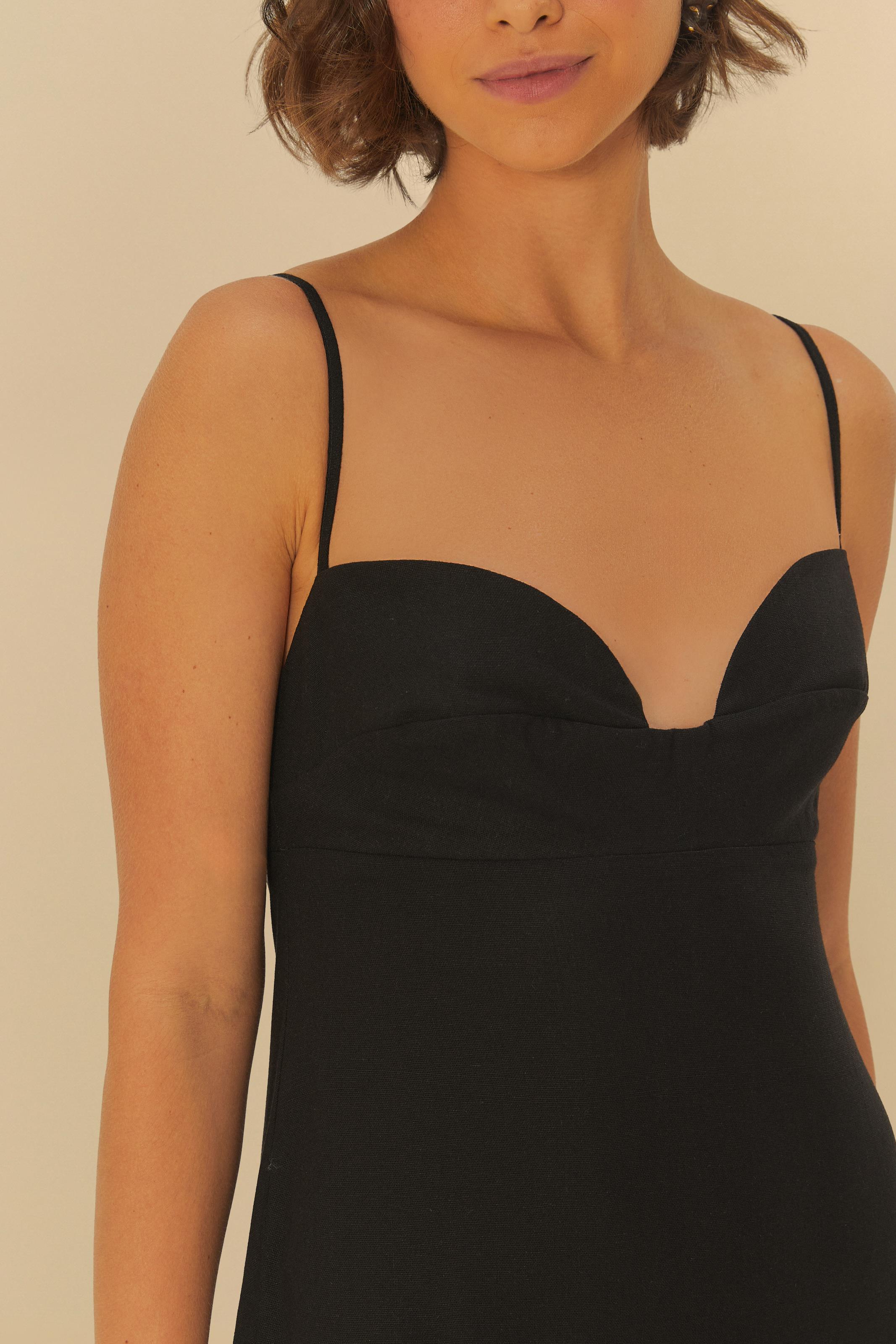 Vestido Alcinhas Fenda Frente