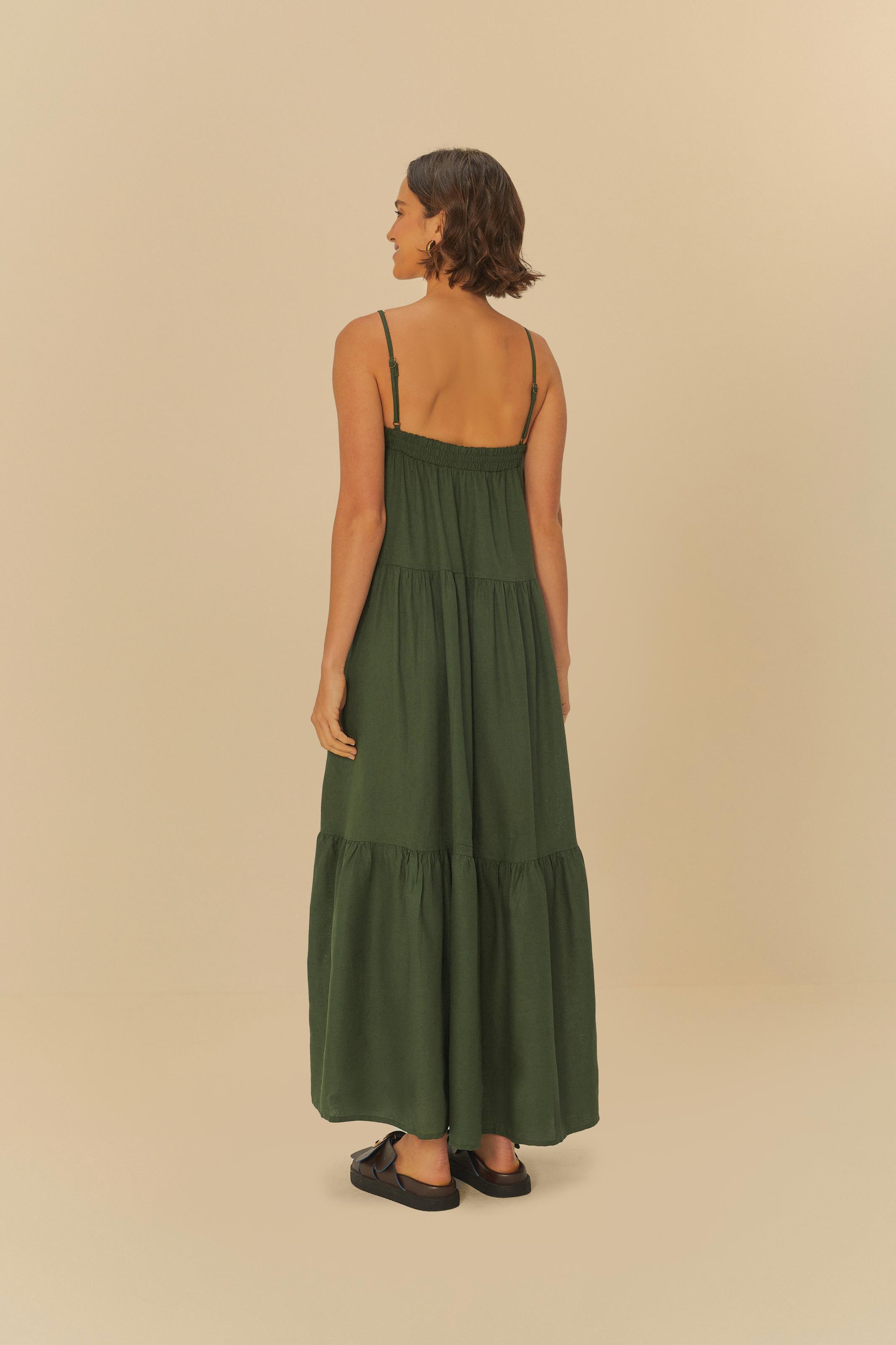 Vestido Longo Recortes