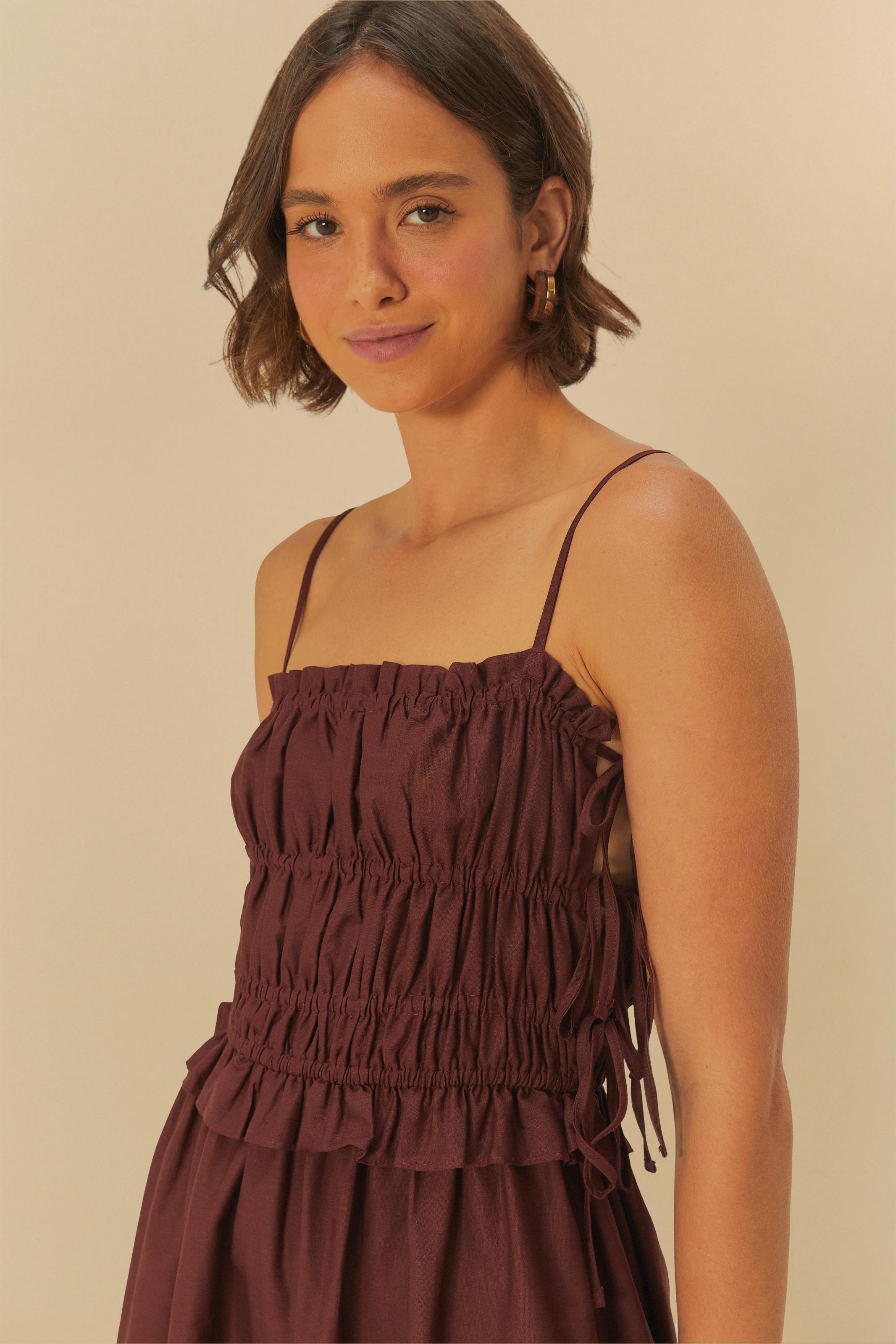 Vestido Midi Amarrações