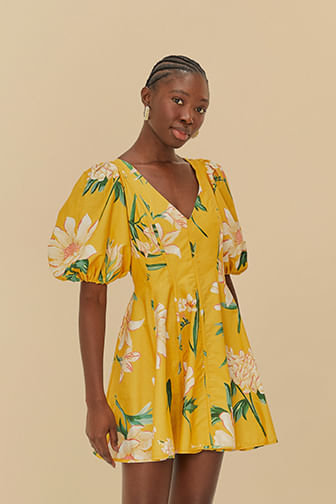 Vestido Curto Estampado Floral Alice