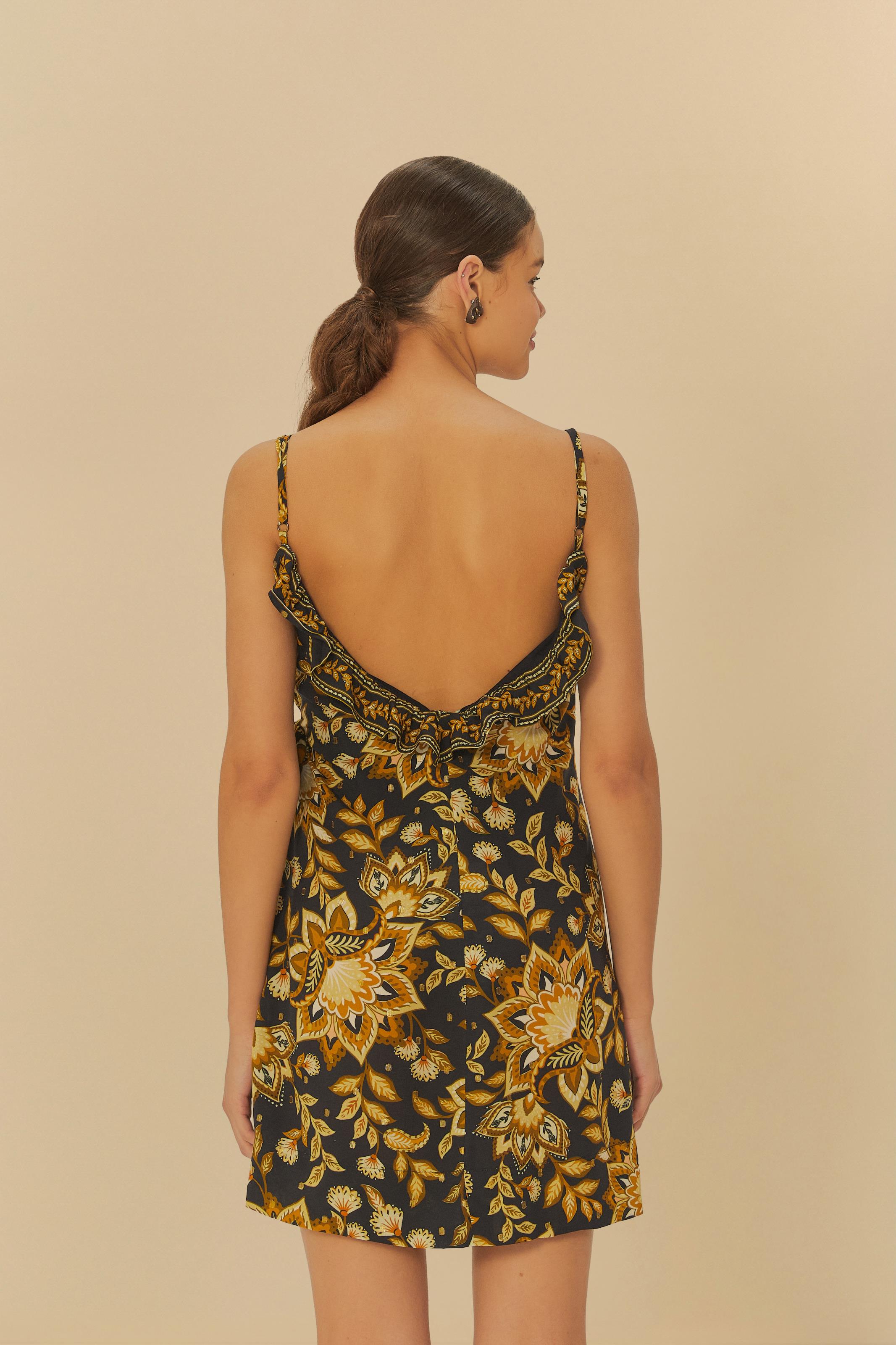 Vestido Curto Flora Abacaxi