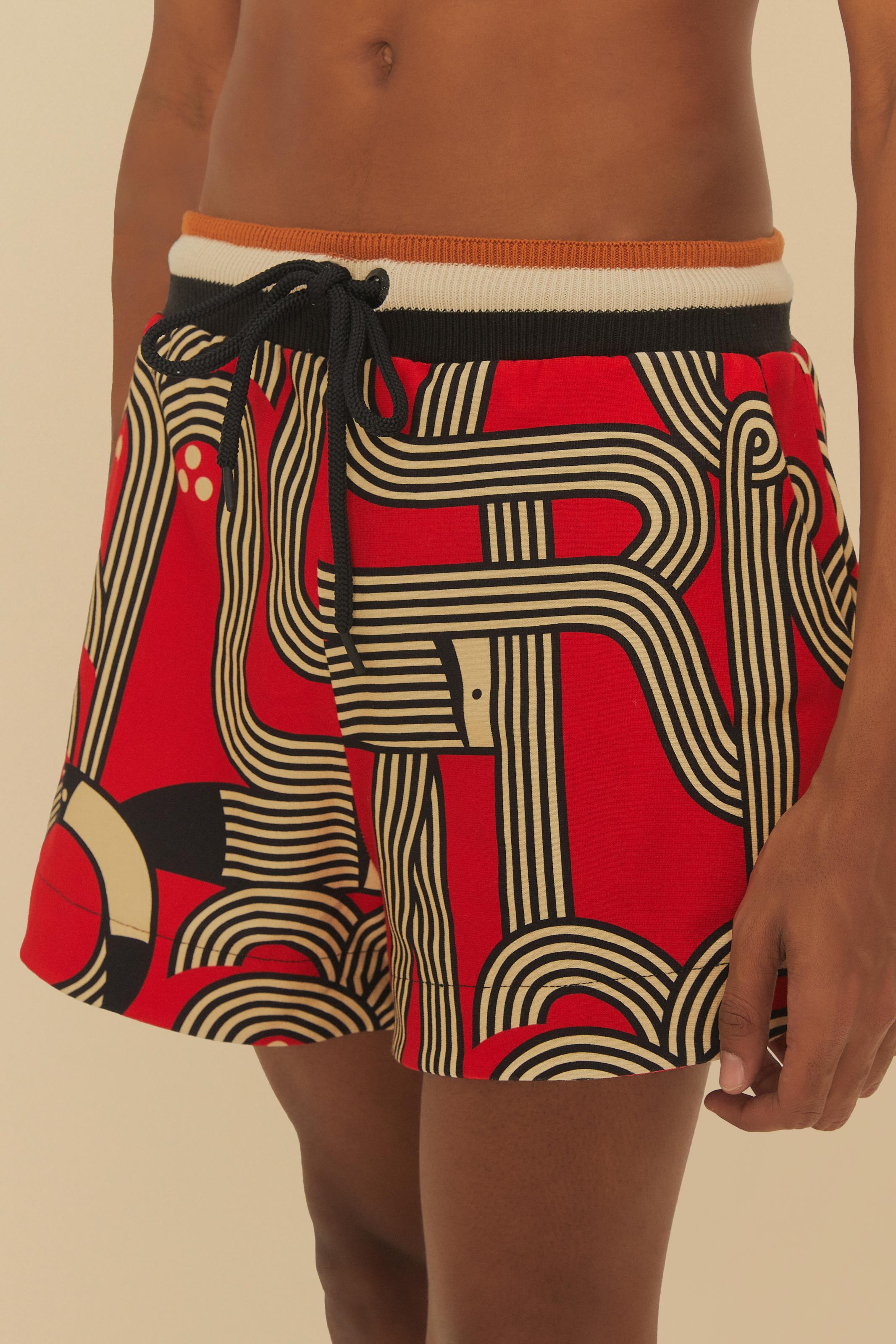 Short Moletom Estampado Logotuca