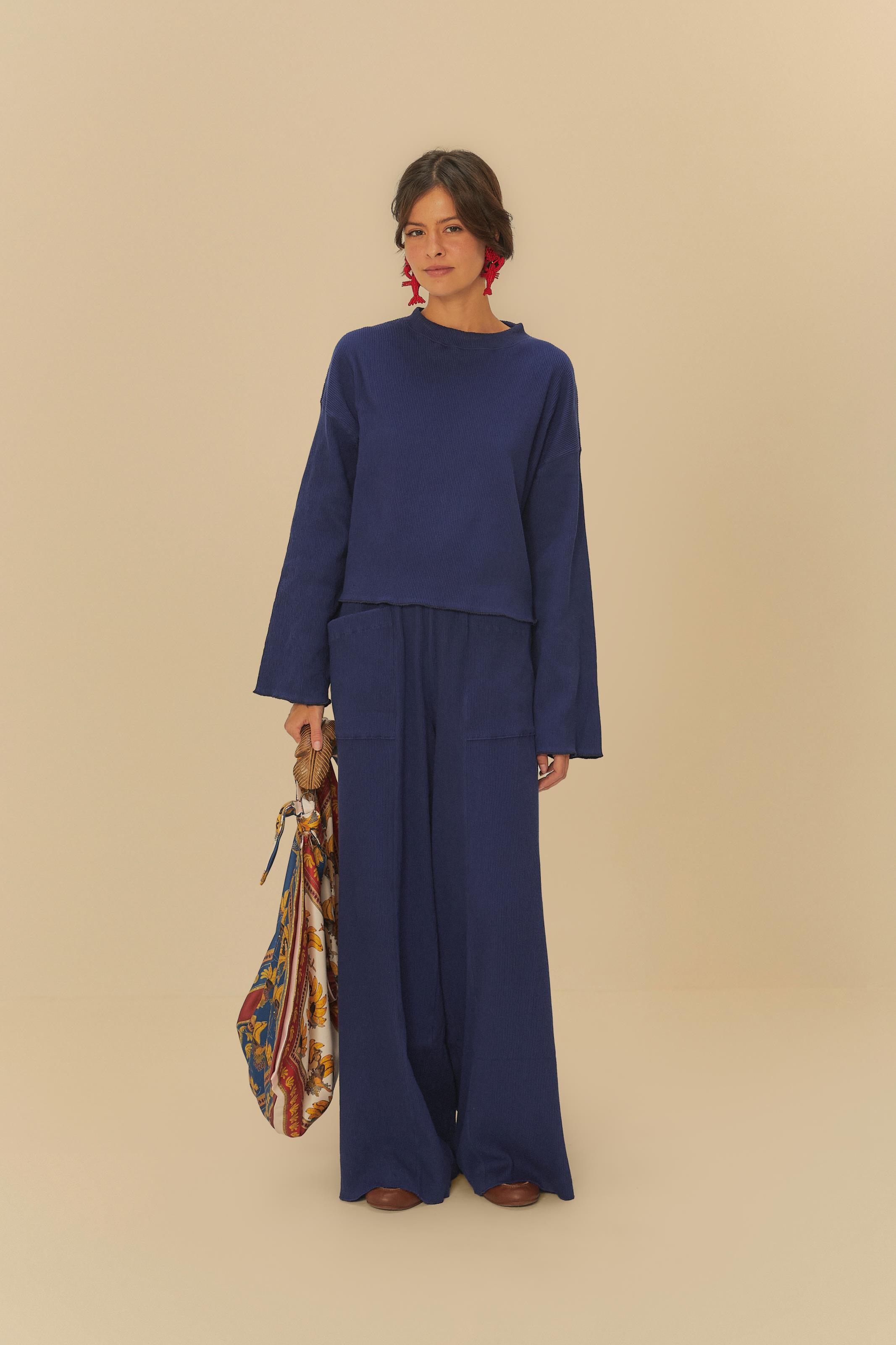Calça Bolsos Textura