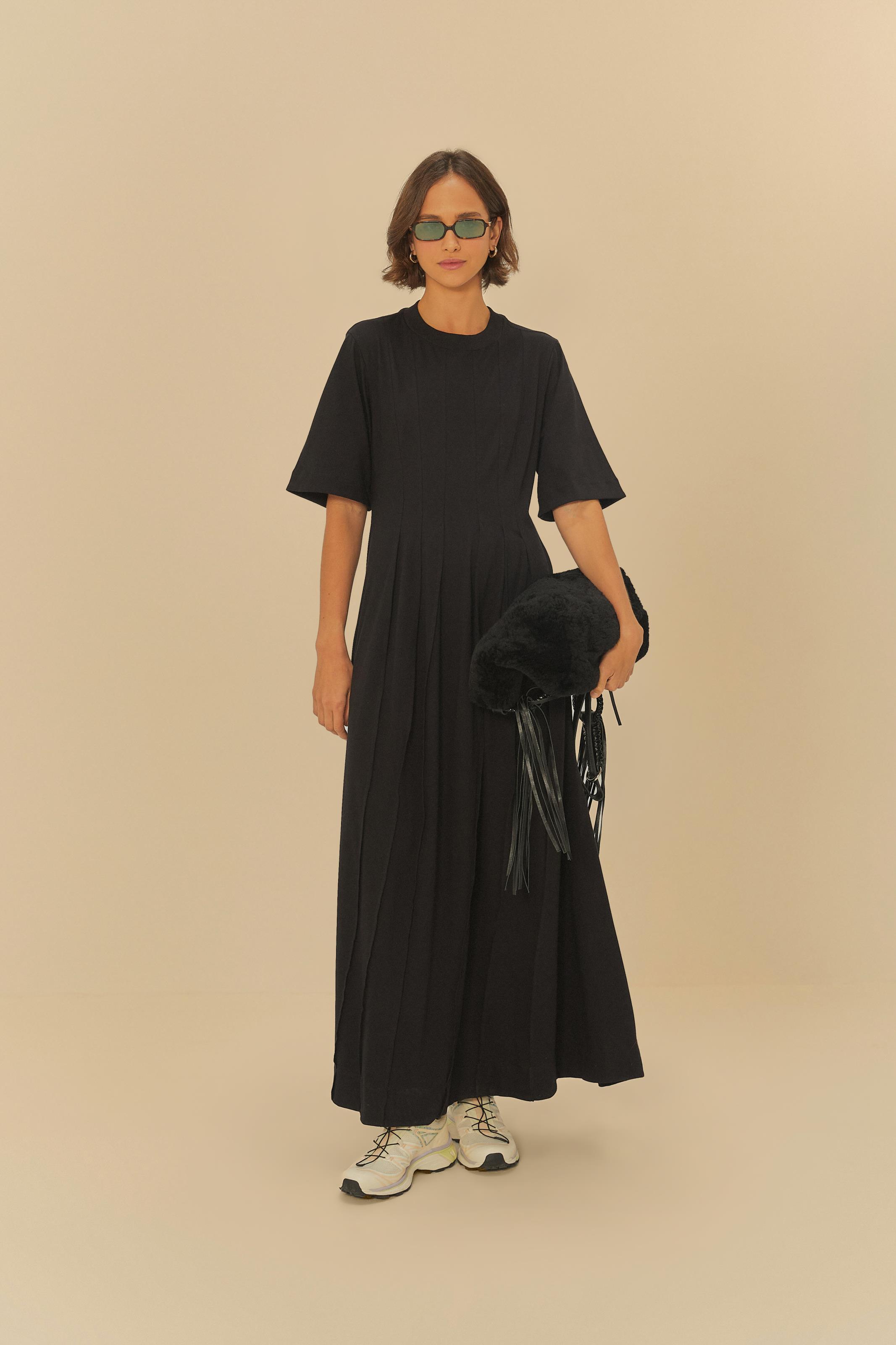 Vestido Cropped Pregas T-Shirt