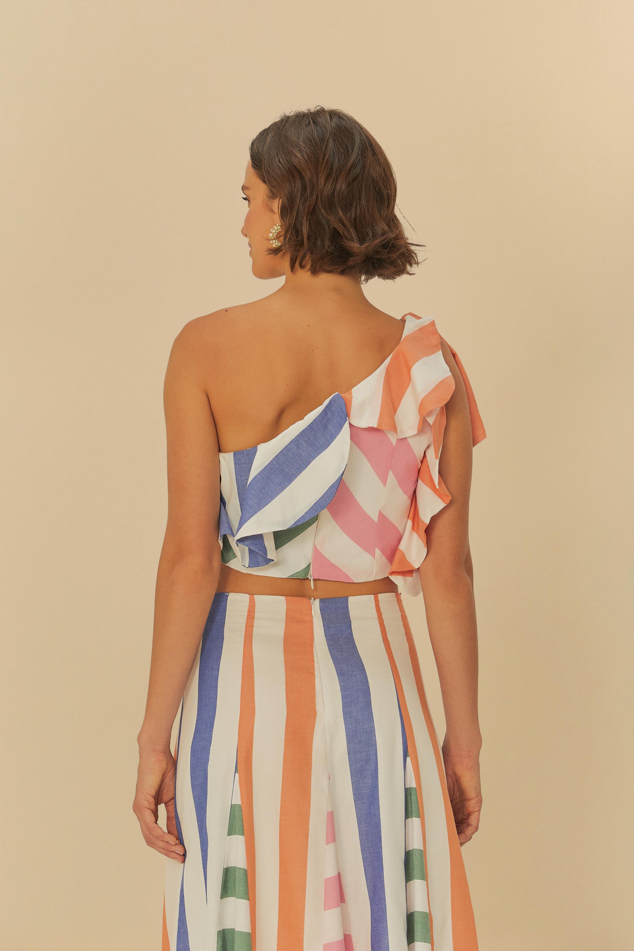 Top Patch Estampado Mistura De Listra