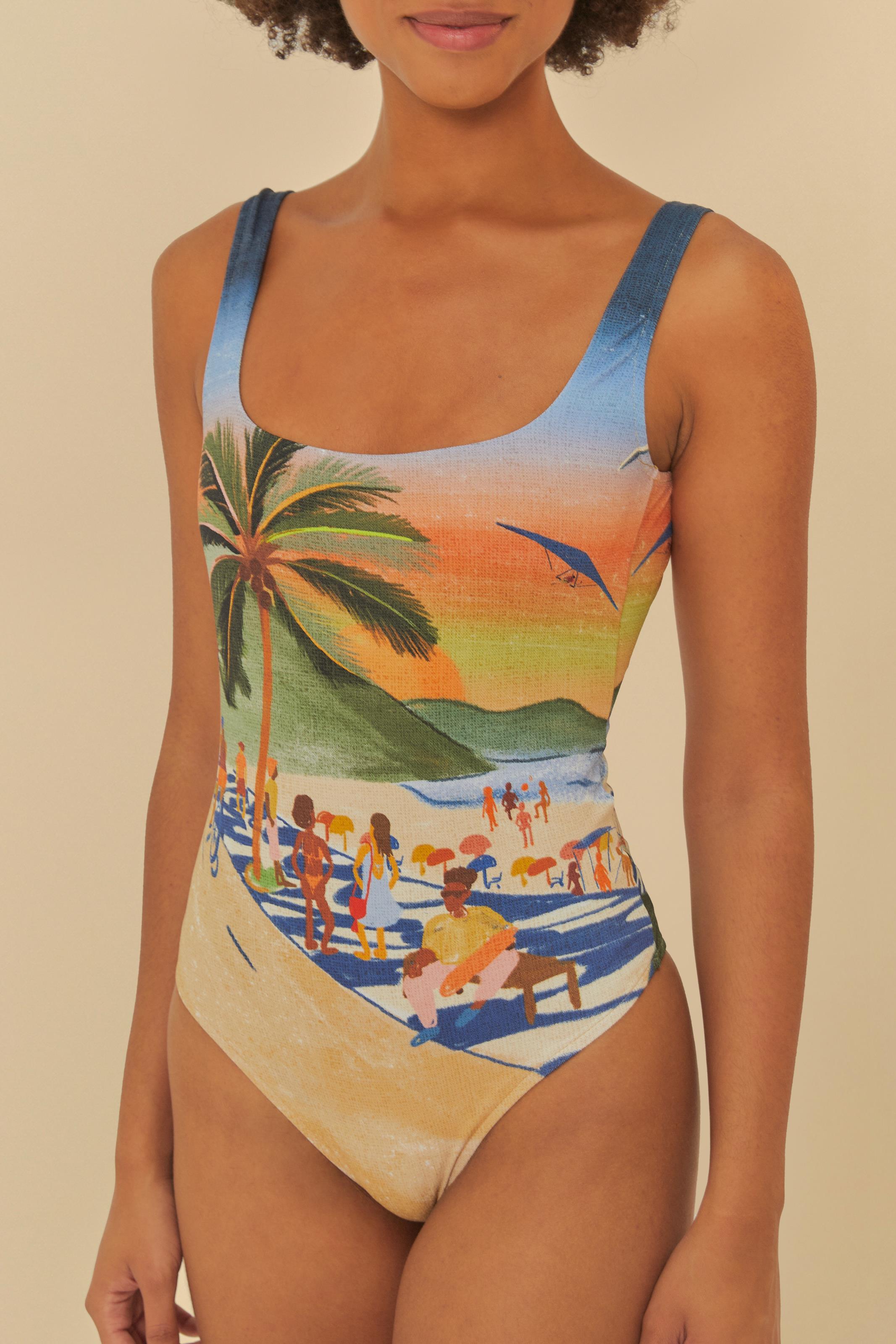 Maiô Estampado Dia De Verão