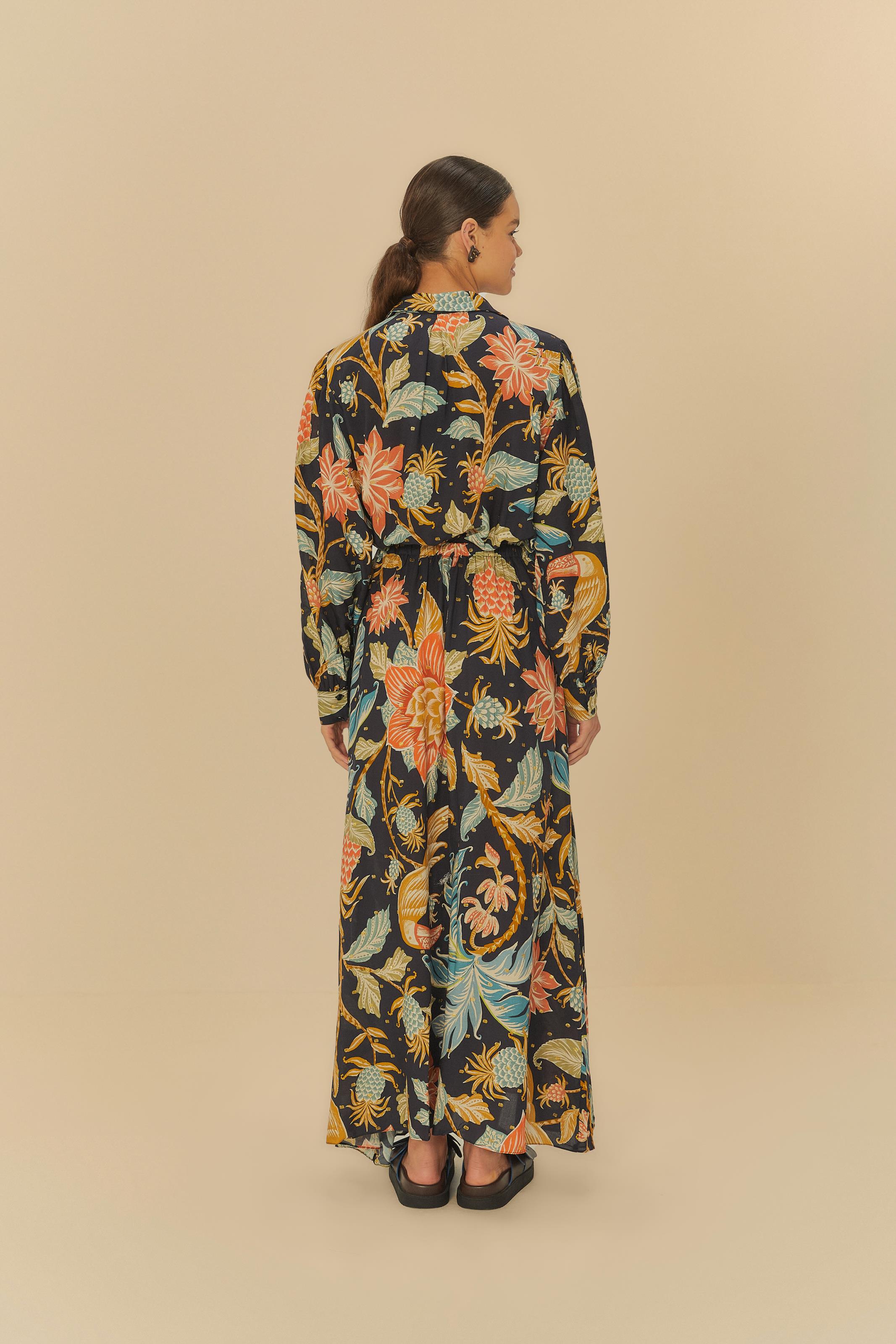 Vestido Cropped Estampado Amalfi