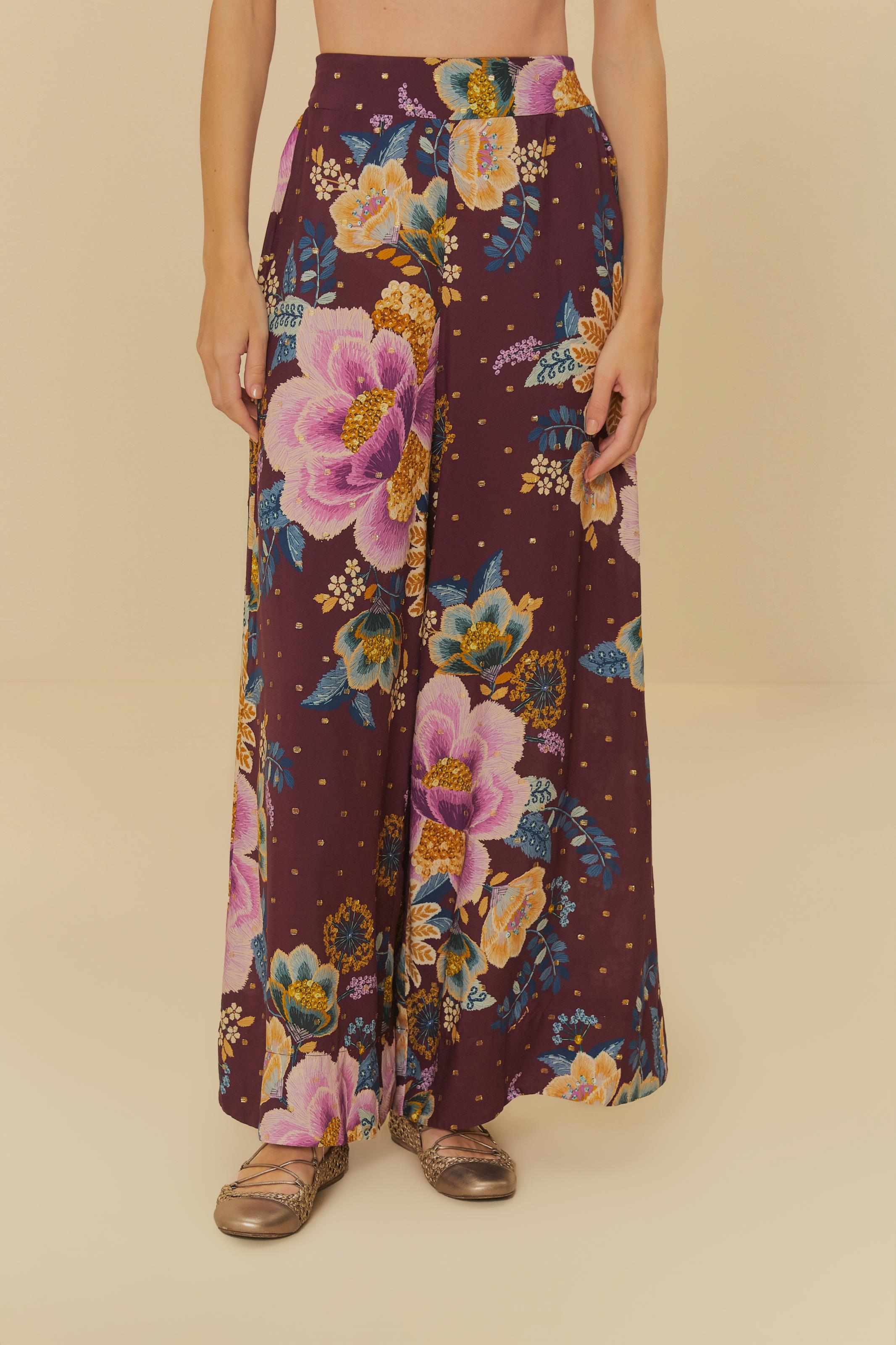 Calça Estampado Jardim Delicado