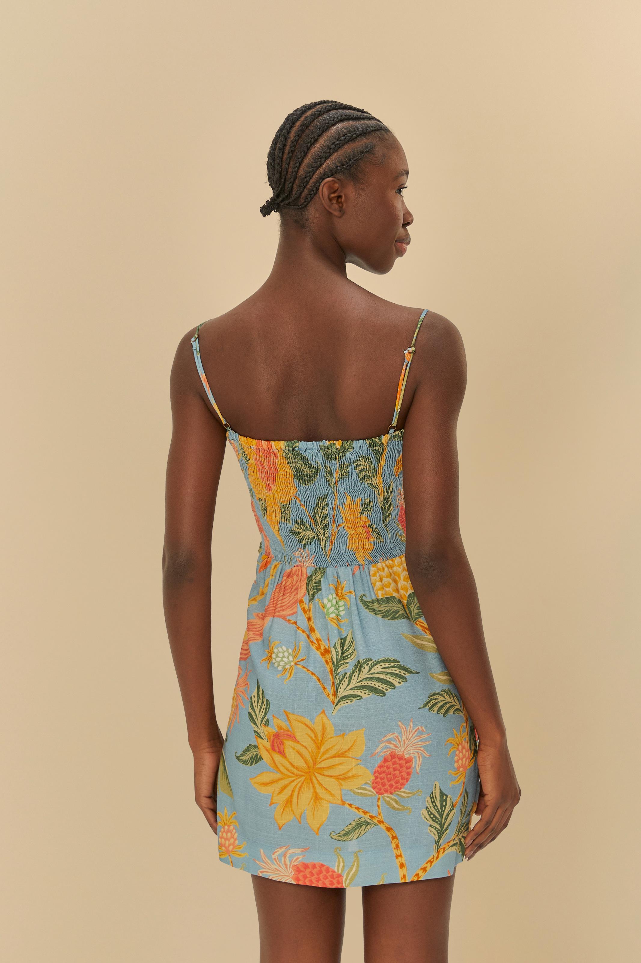 Vestido Transpassado Estampado Amalfi