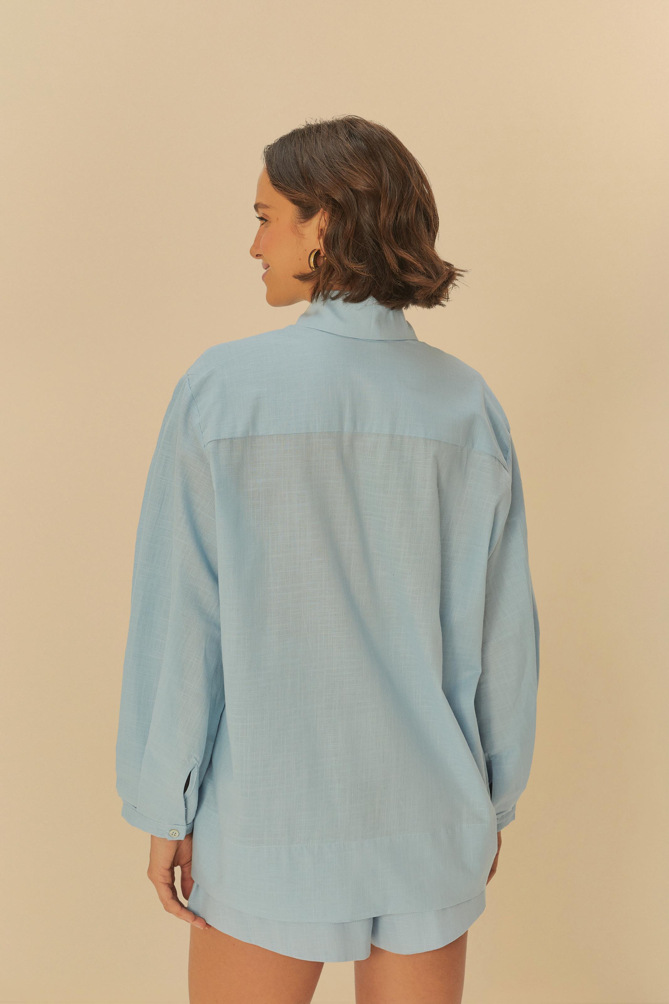 Camisa Mangas Pregas