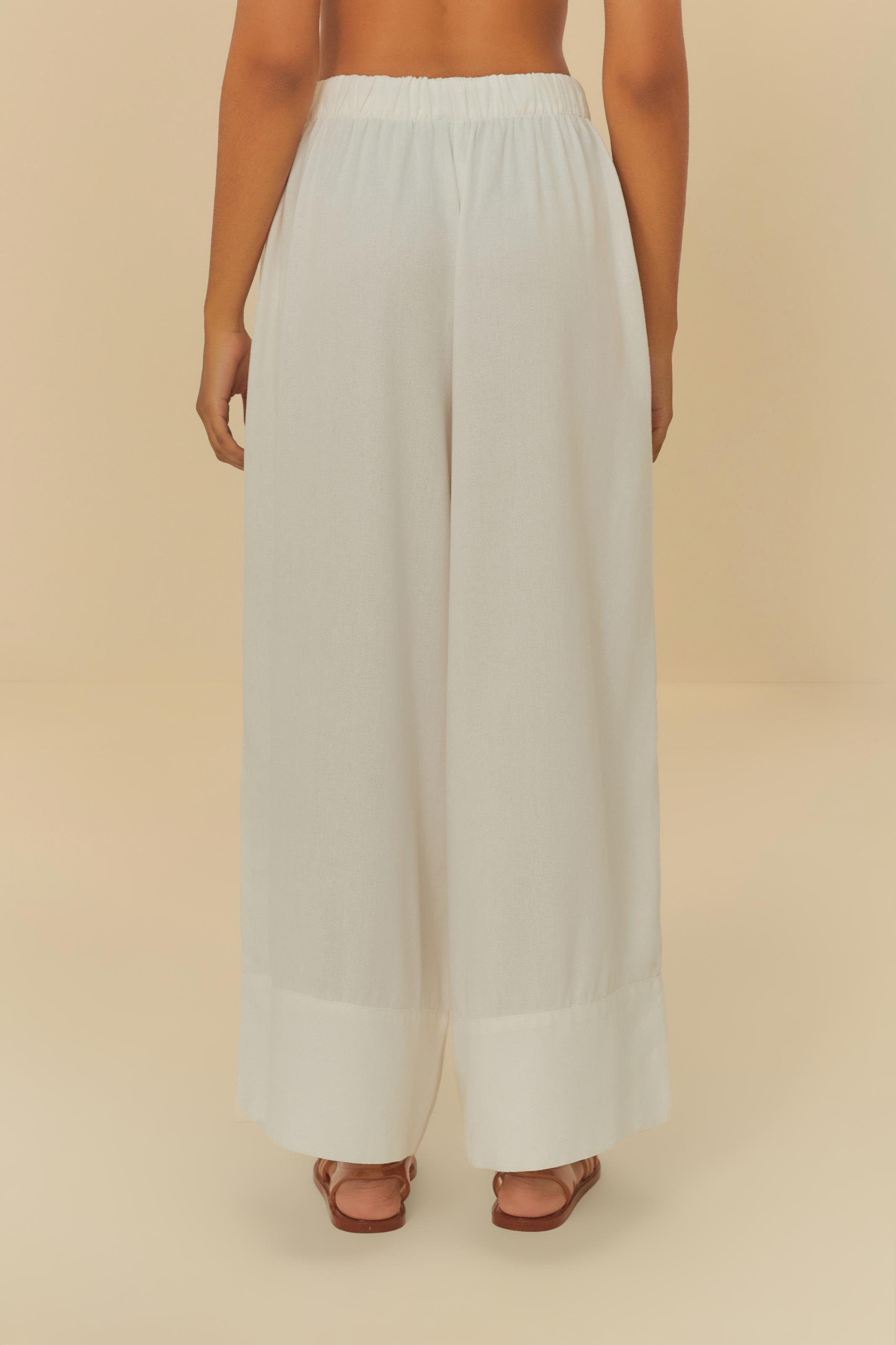 Calça Cós Elástico Linho