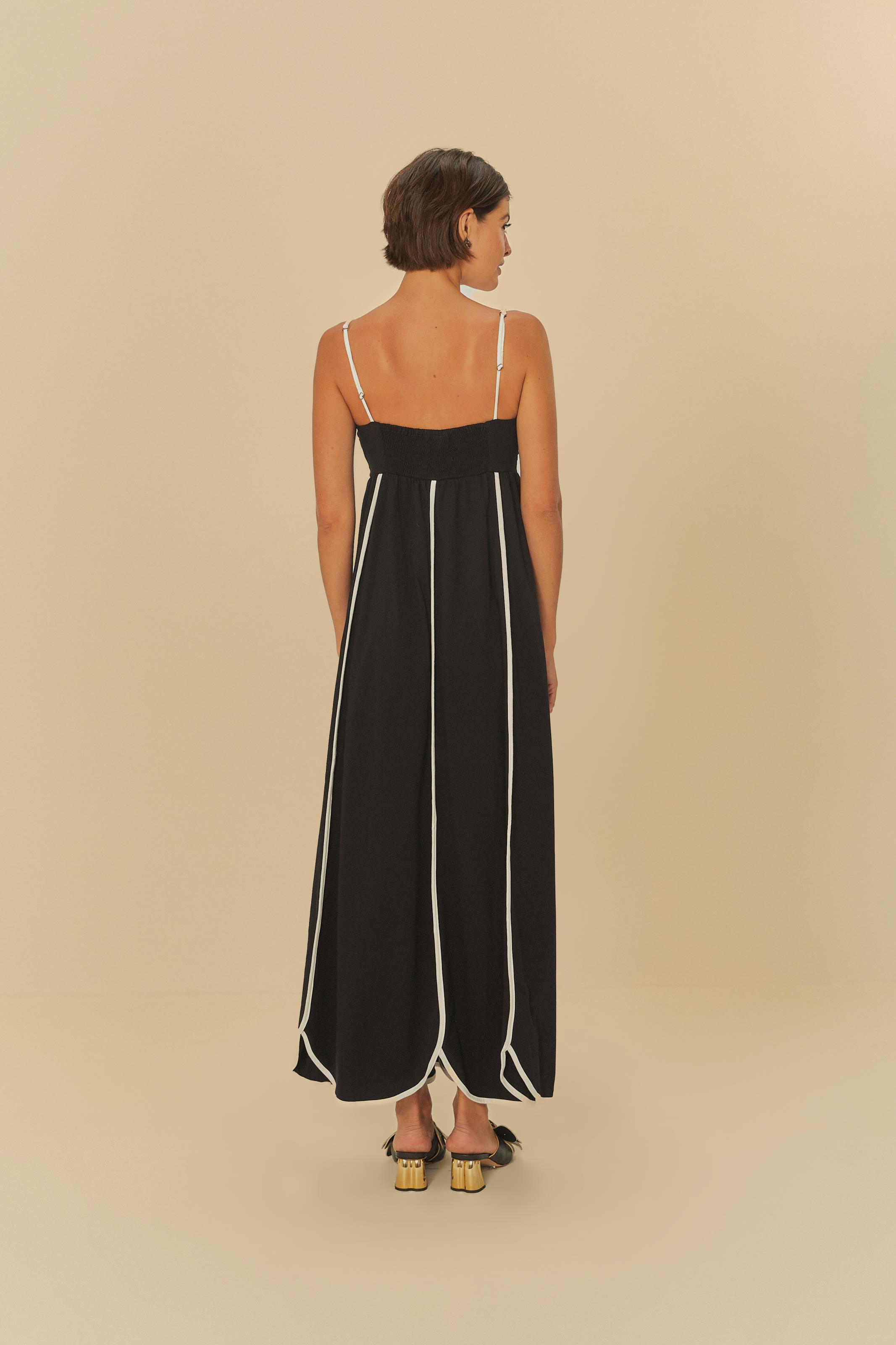 Vestido Cropped Recortes Com Viés