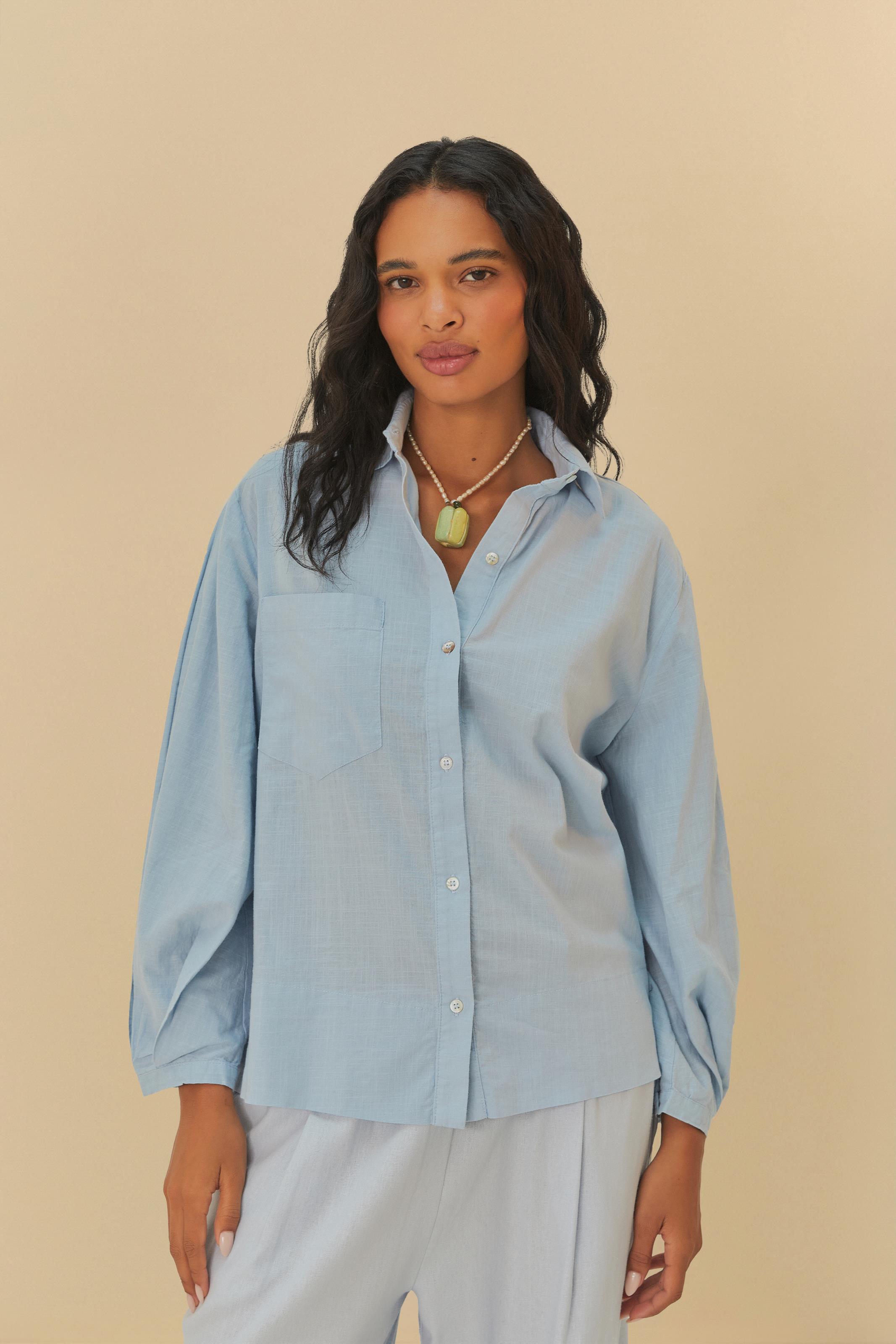Camisa Mangas Pregas