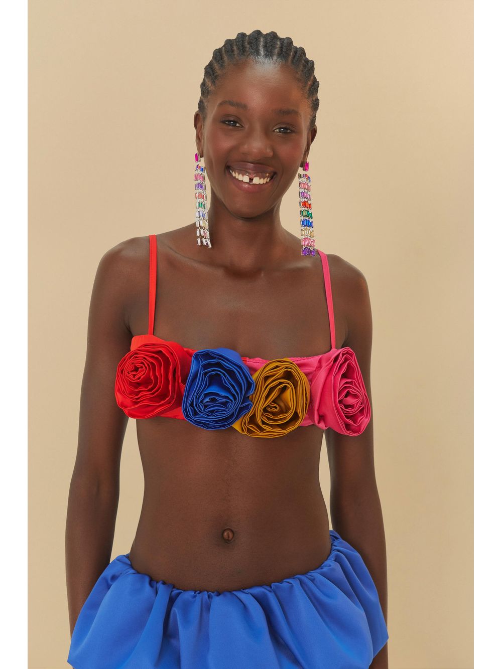 Farm — Top Meiota Rosas Colorblock