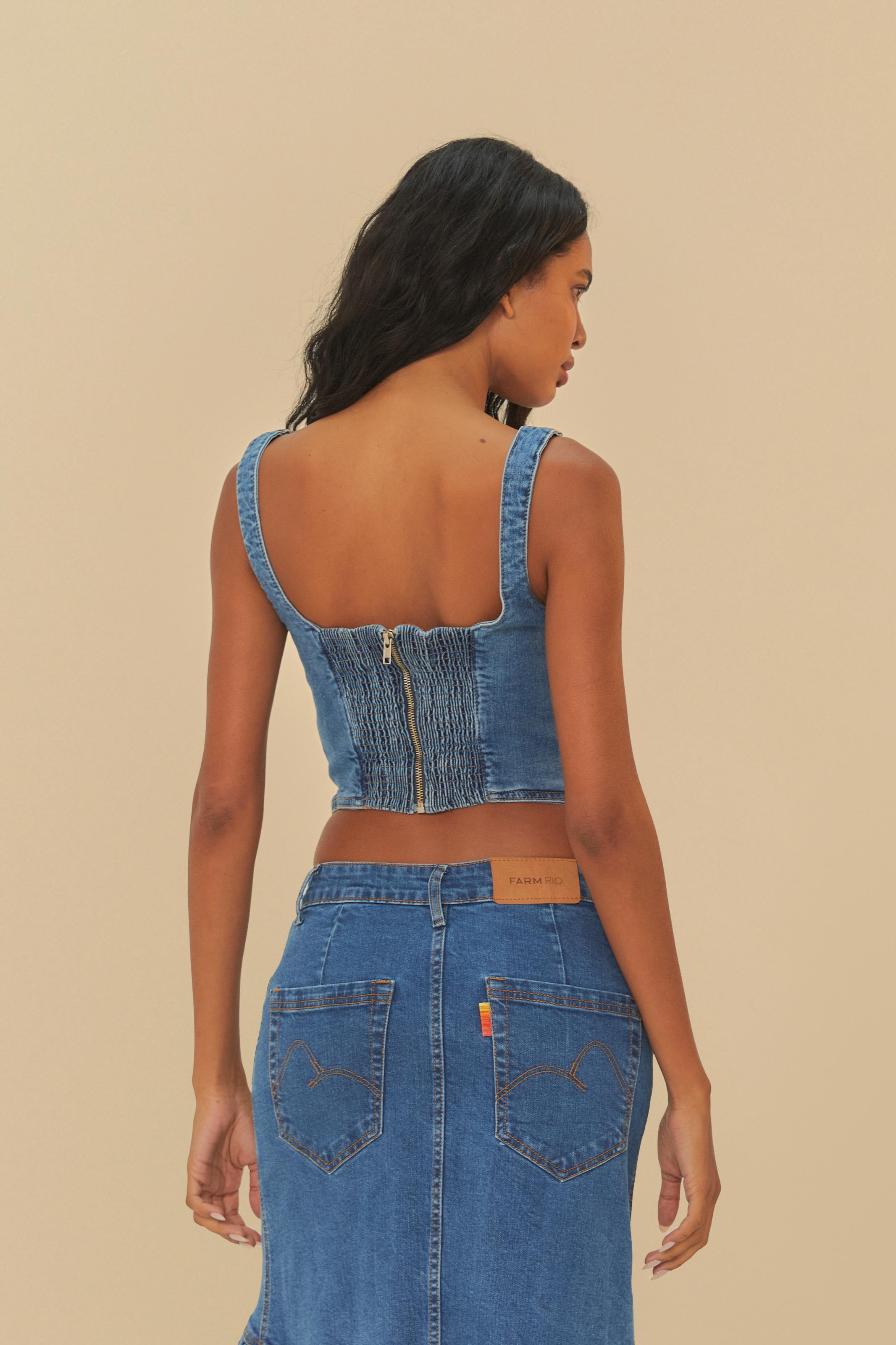 Regata Jeans Cropped Corselet