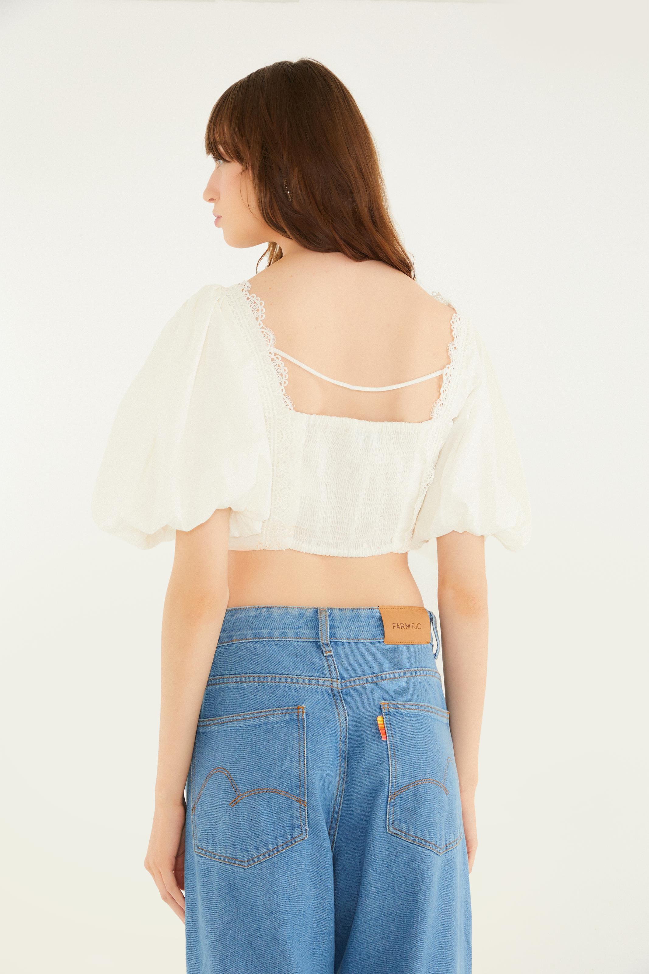 Blusa Artesanal Romântica