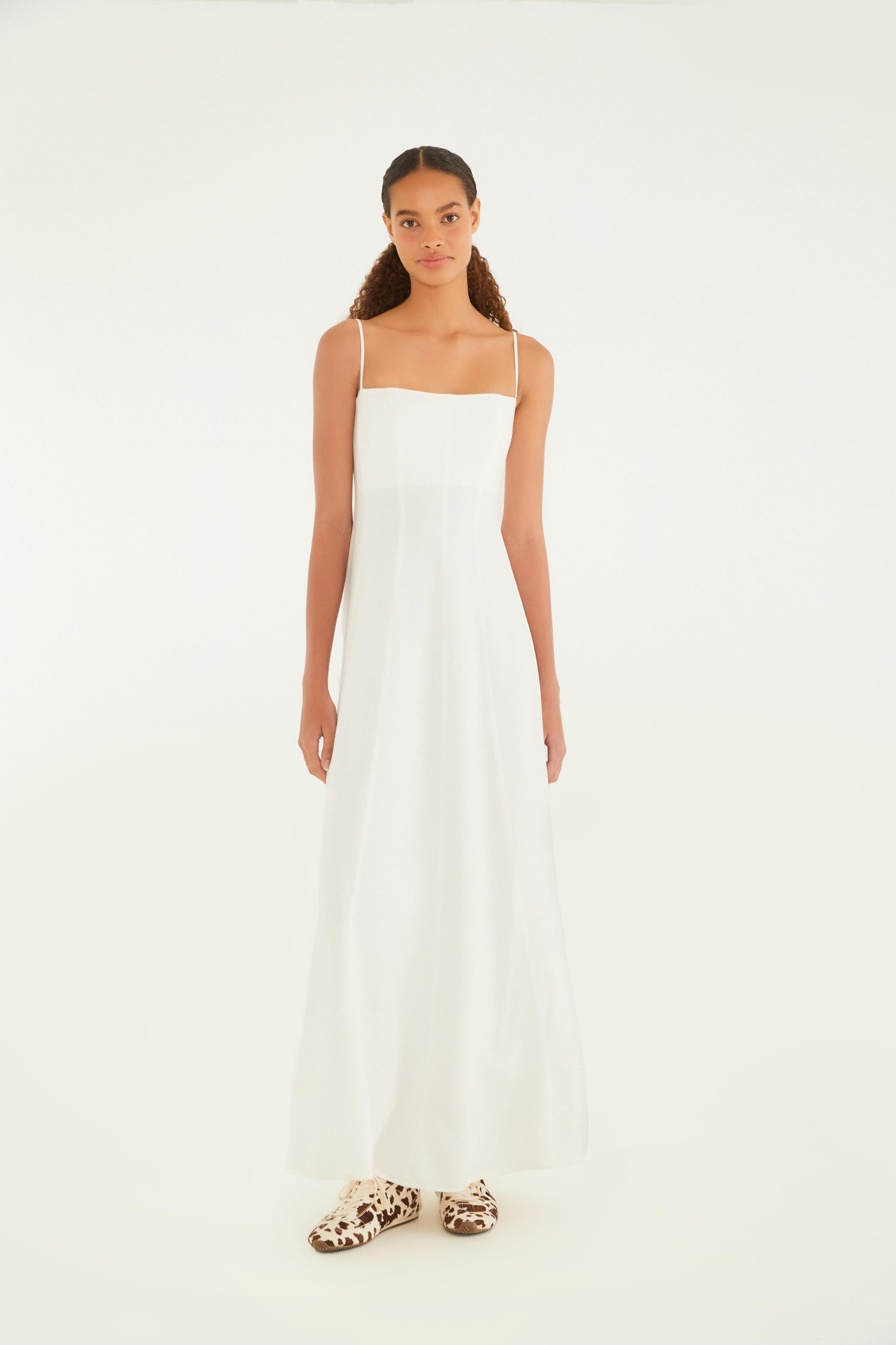 Vestido Alcinhas Recortes