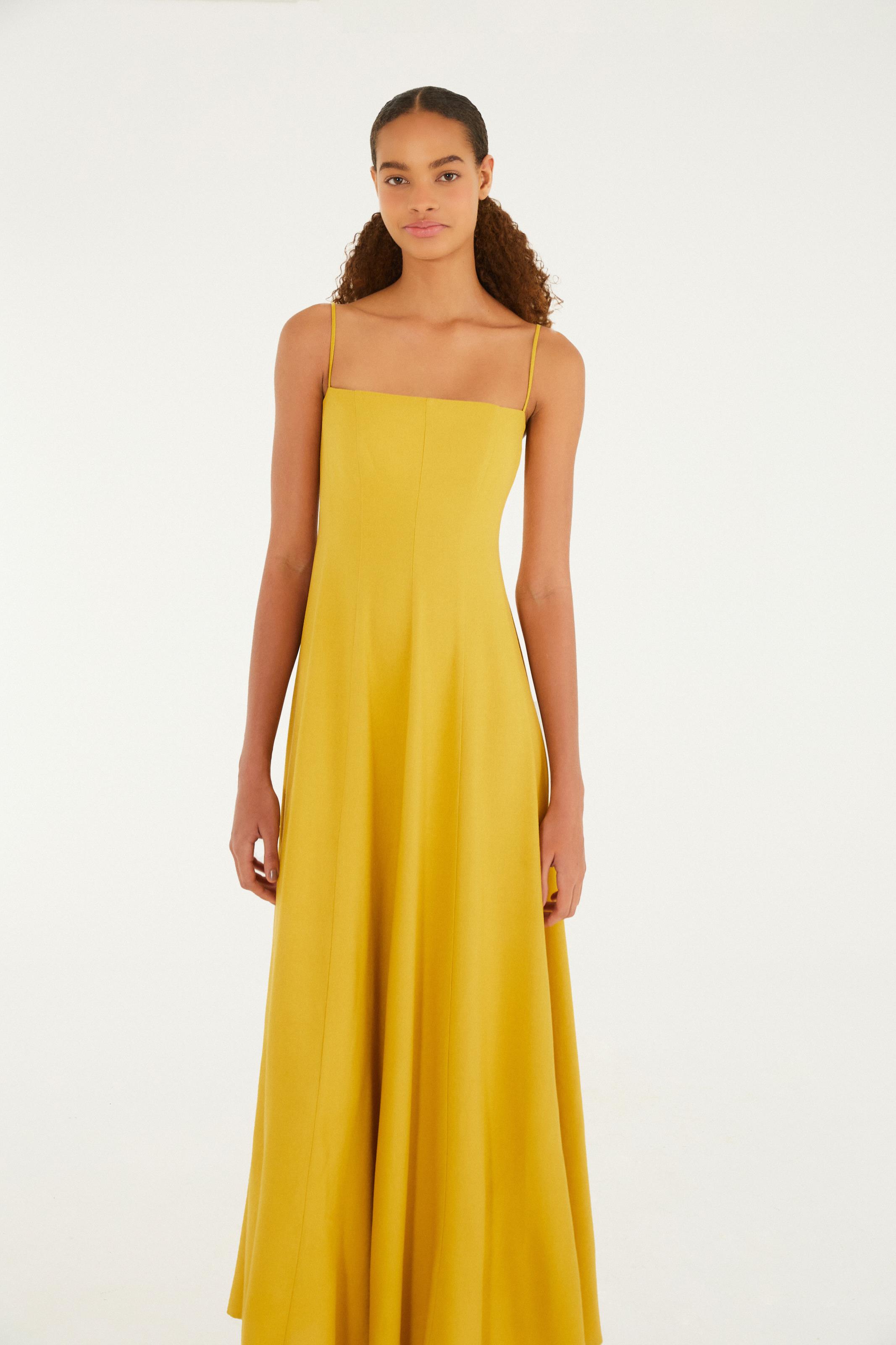 Vestido Alcinhas Recortes
